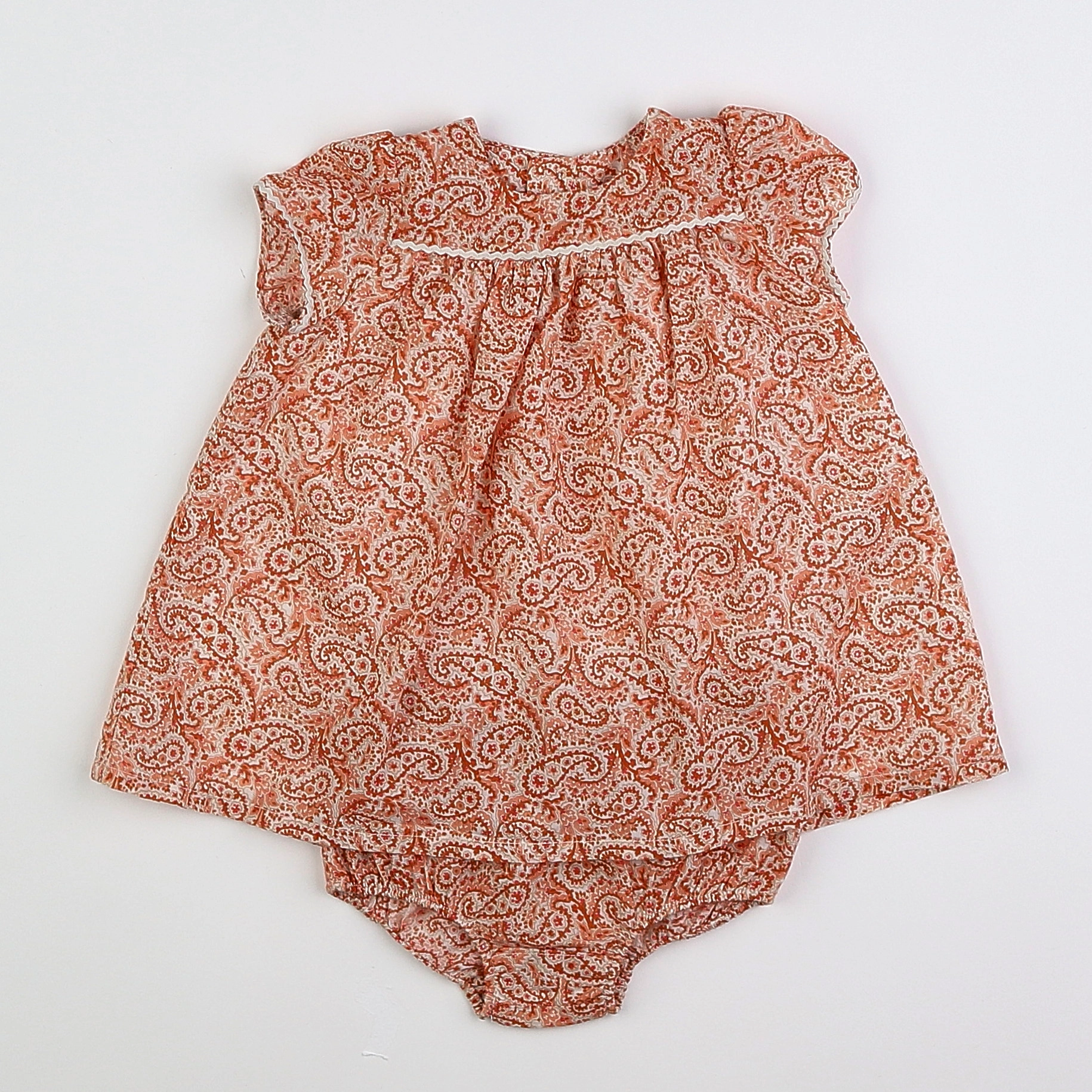 Boutchou - robe orange - 3 mois