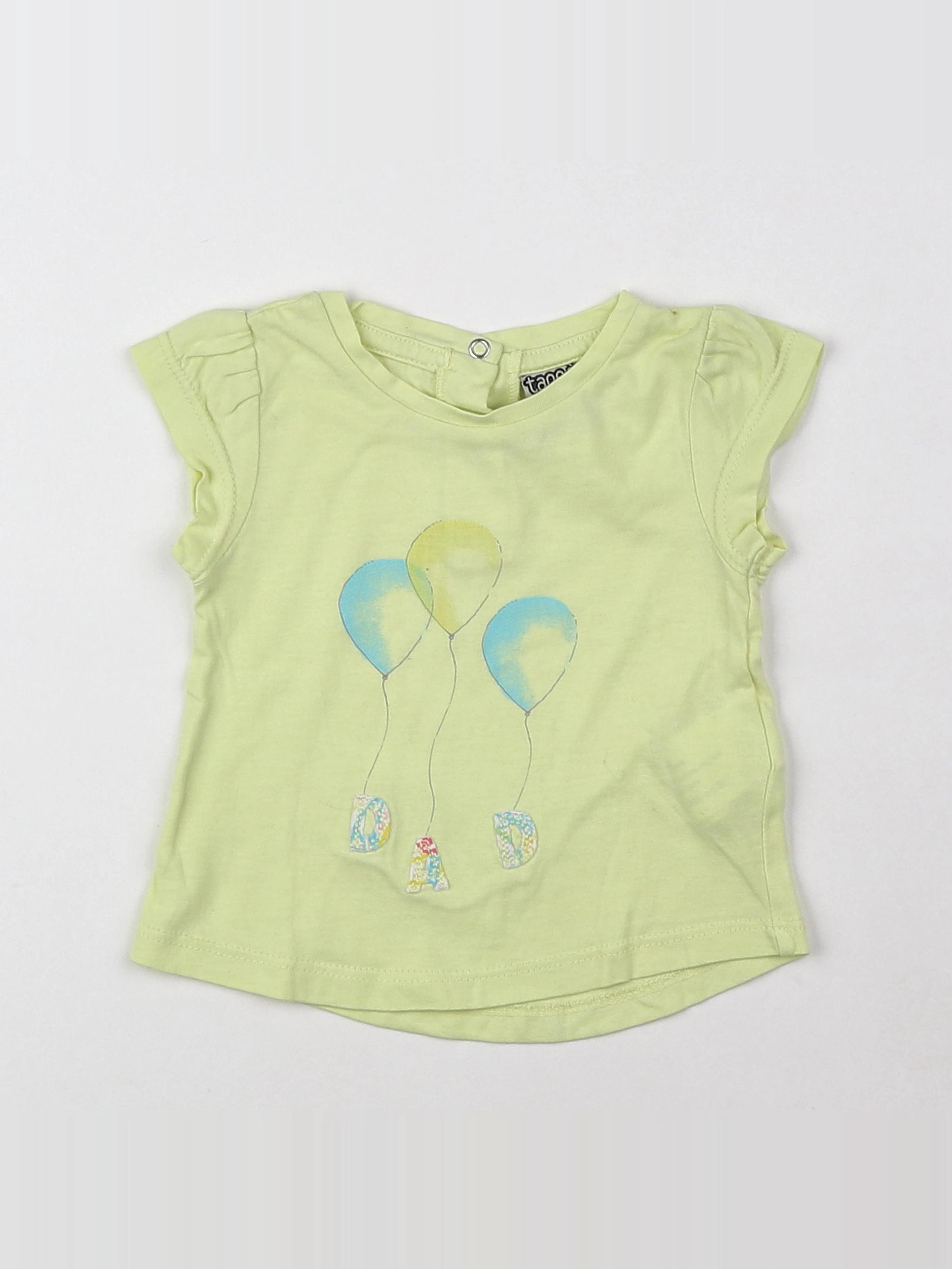 Tape à l'oeil - tee-shirt jaune - 3 mois