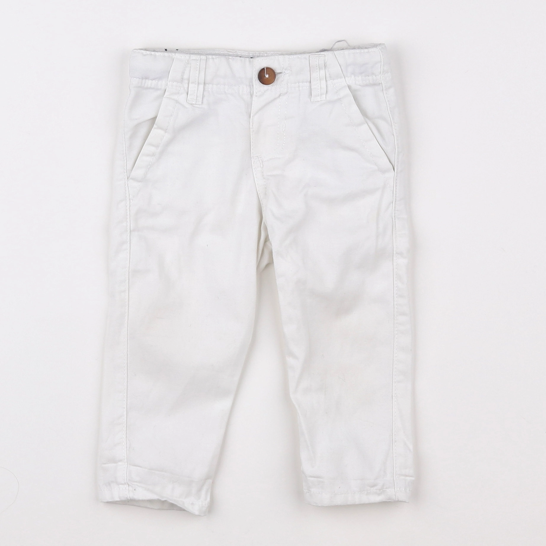 Boutchou - pantalon blanc - 9 mois