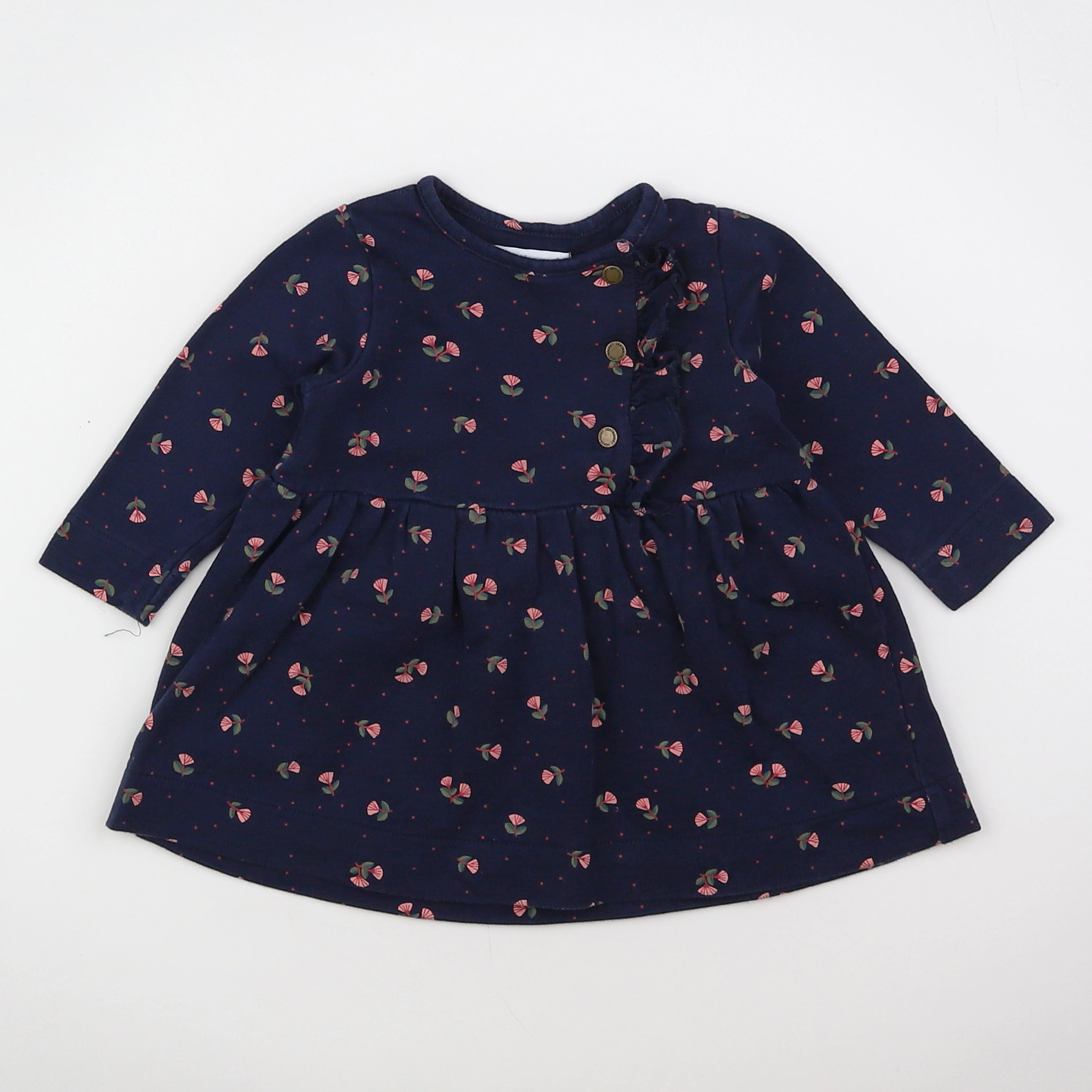 Vertbaudet - robe bleu - 6 mois