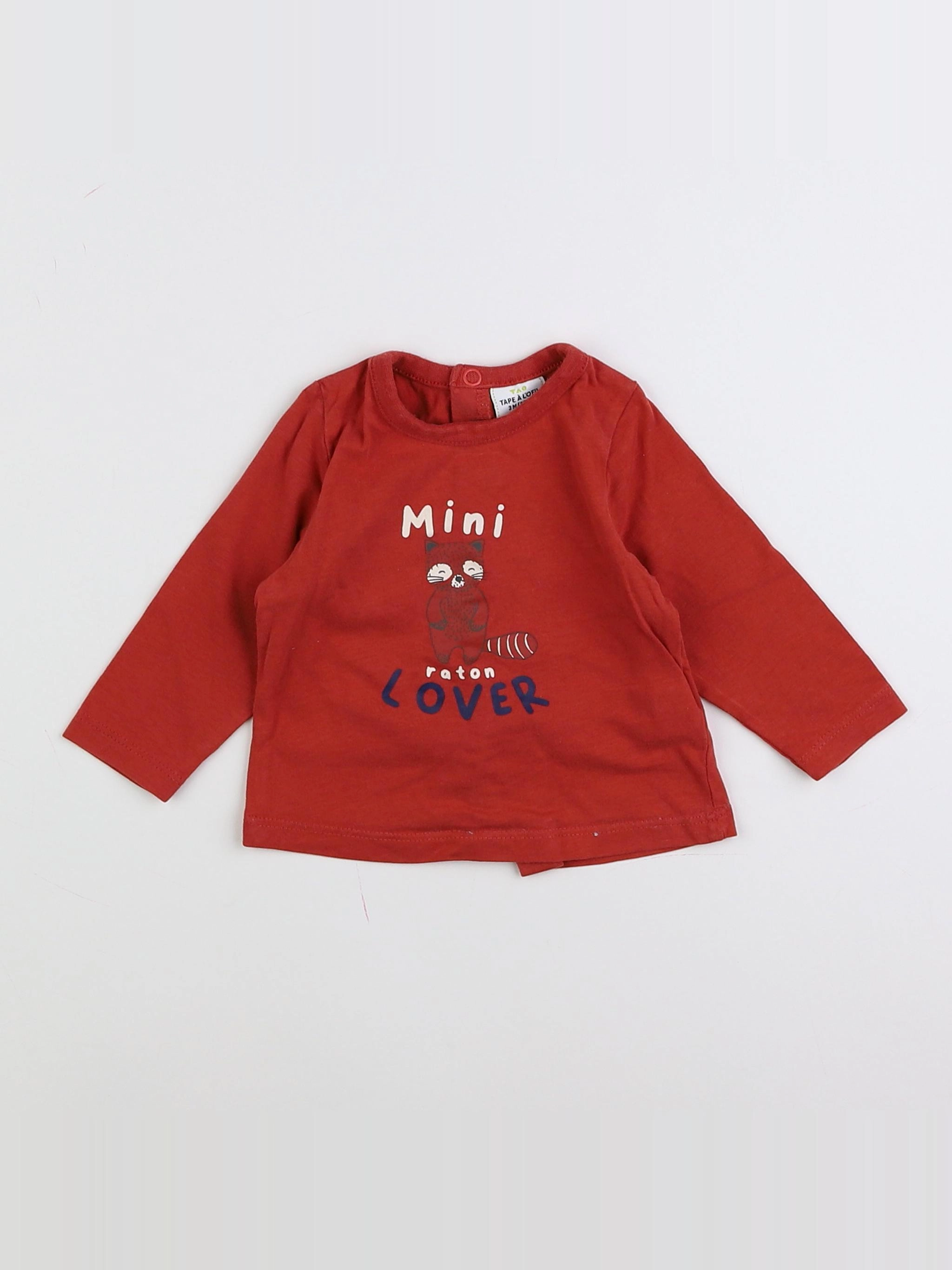 Tape à l'oeil - tee-shirt rouge - 3 mois