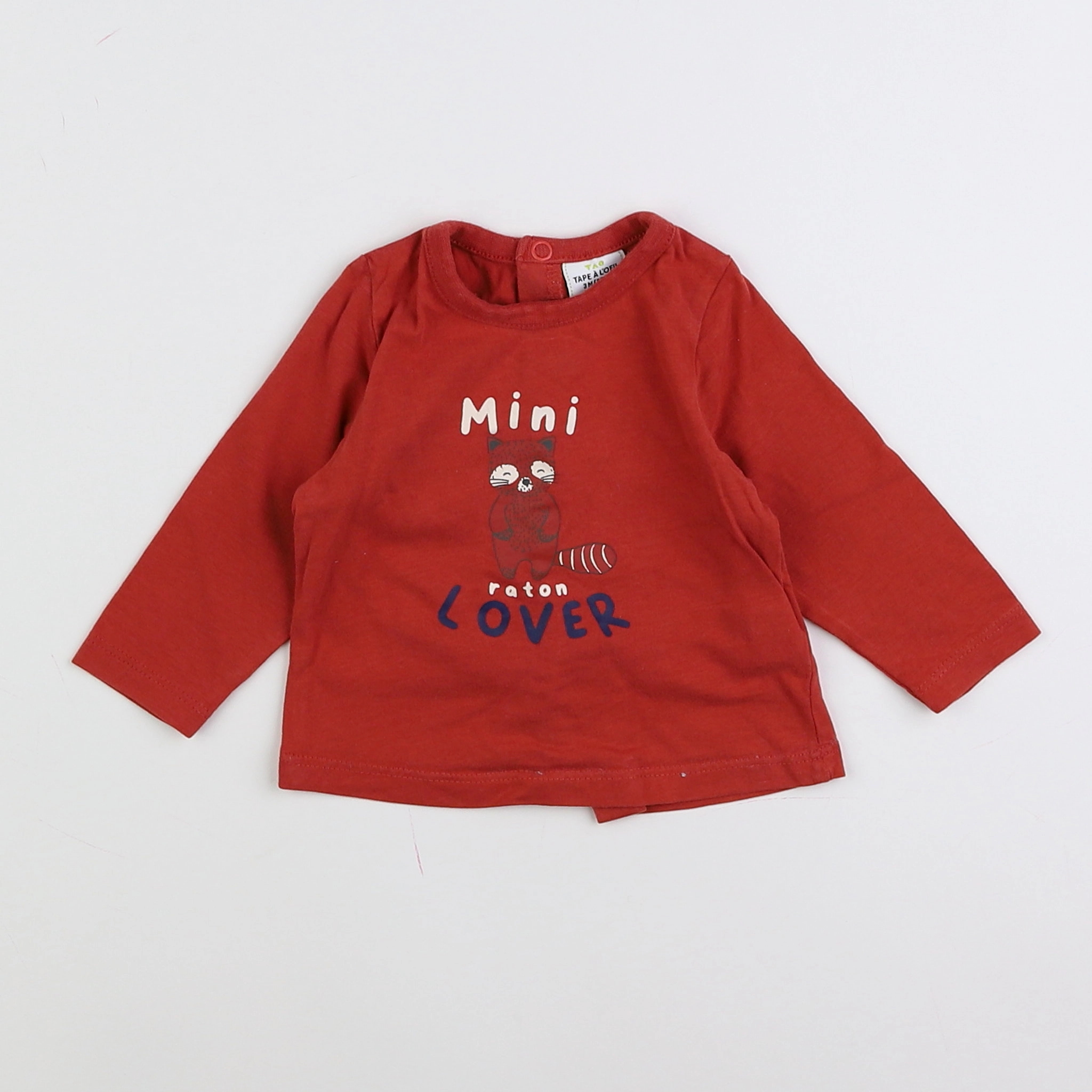 Tape à l'oeil - tee-shirt rouge - 3 mois