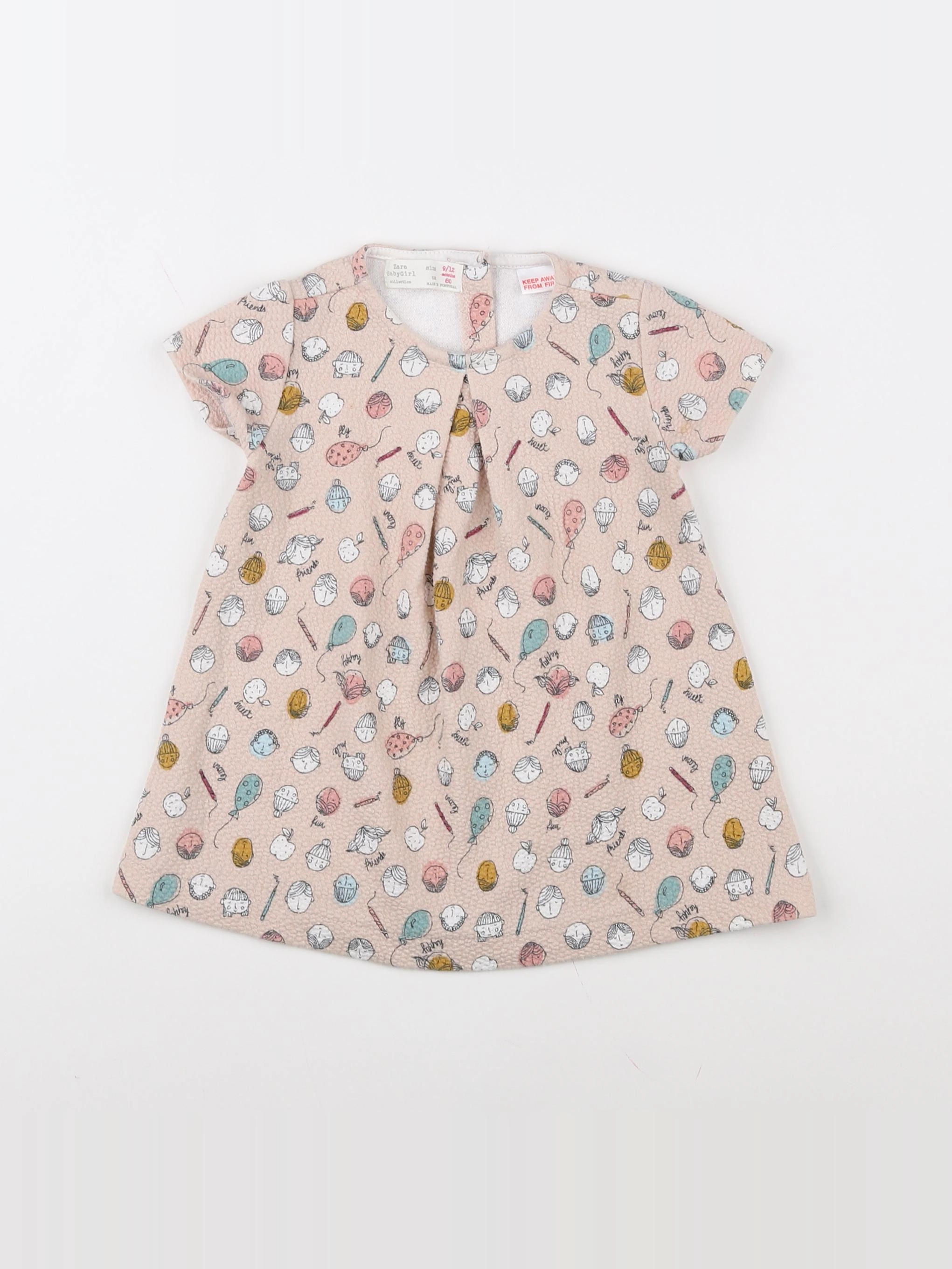 Zara - robe beige - 9/12 mois