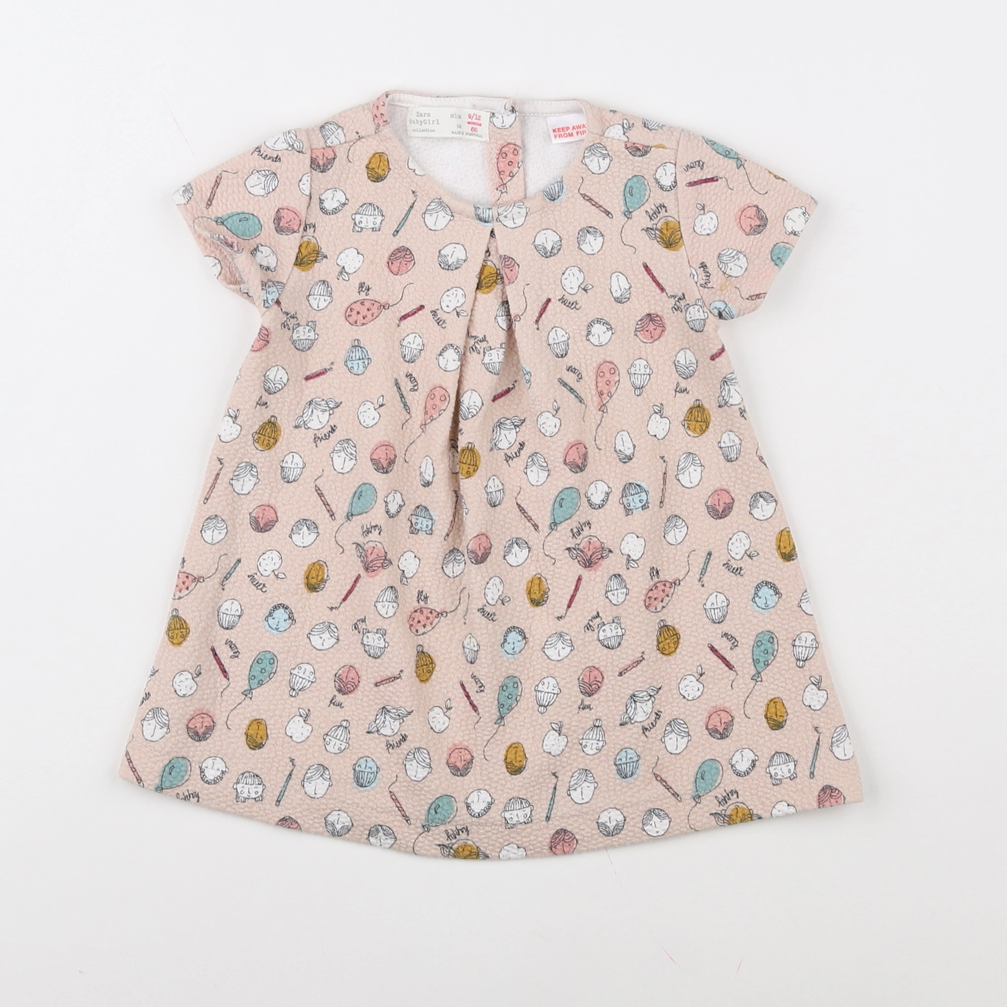Zara - robe beige - 9/12 mois
