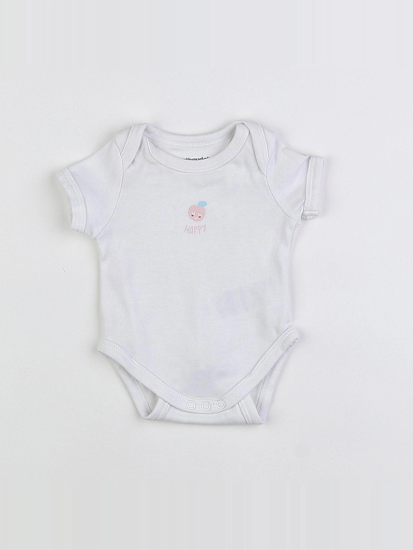 Vertbaudet - body blanc - 1 mois