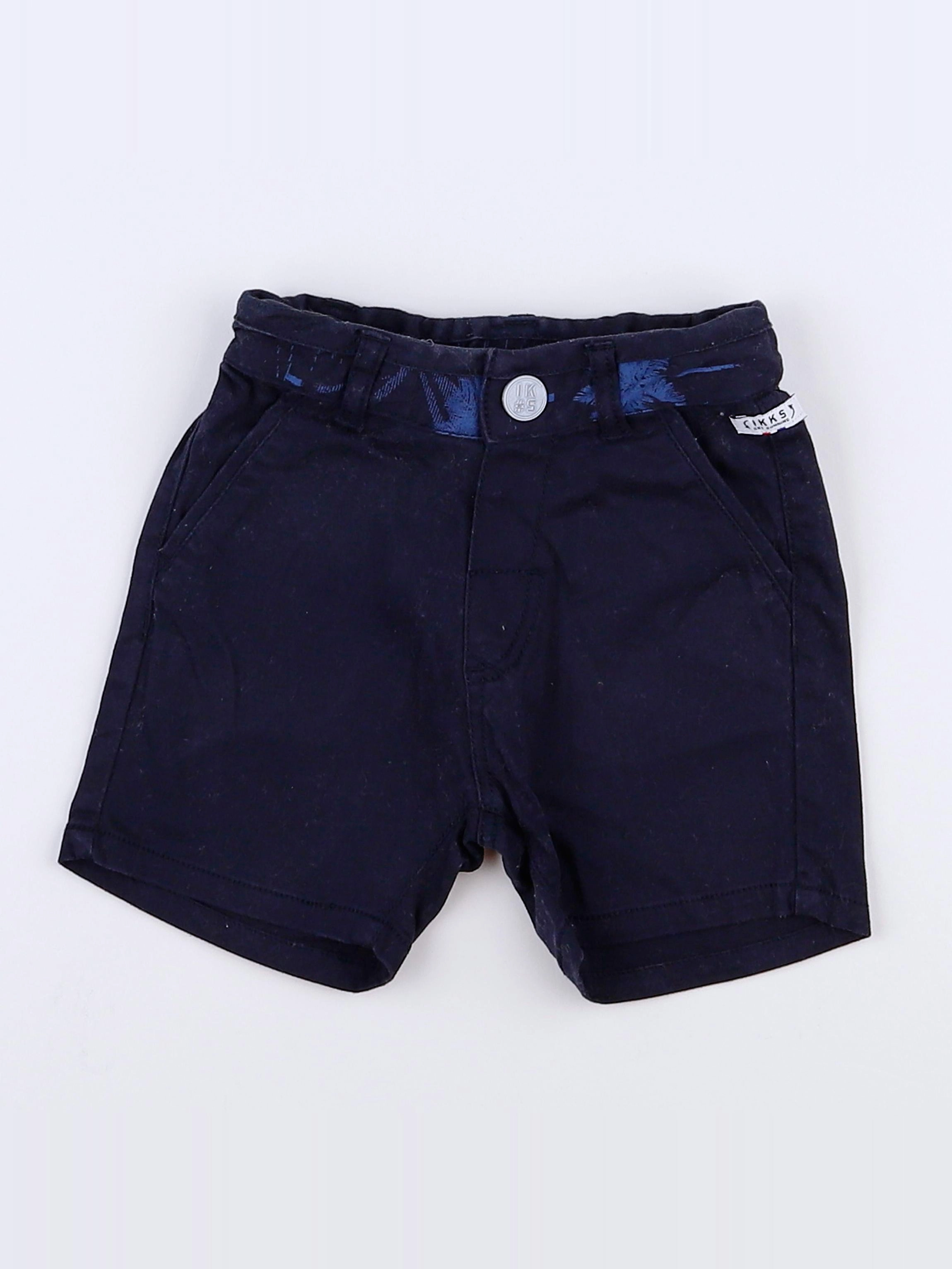 IKKS - short bleu - 6 mois