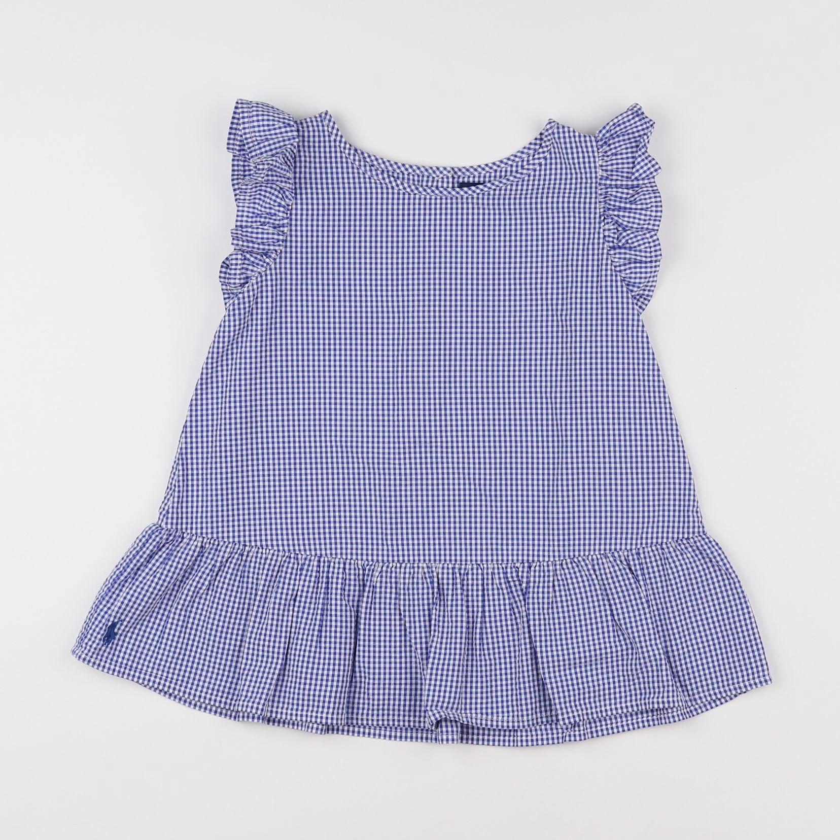 Ralph Lauren - blouse bleu - 7 ans