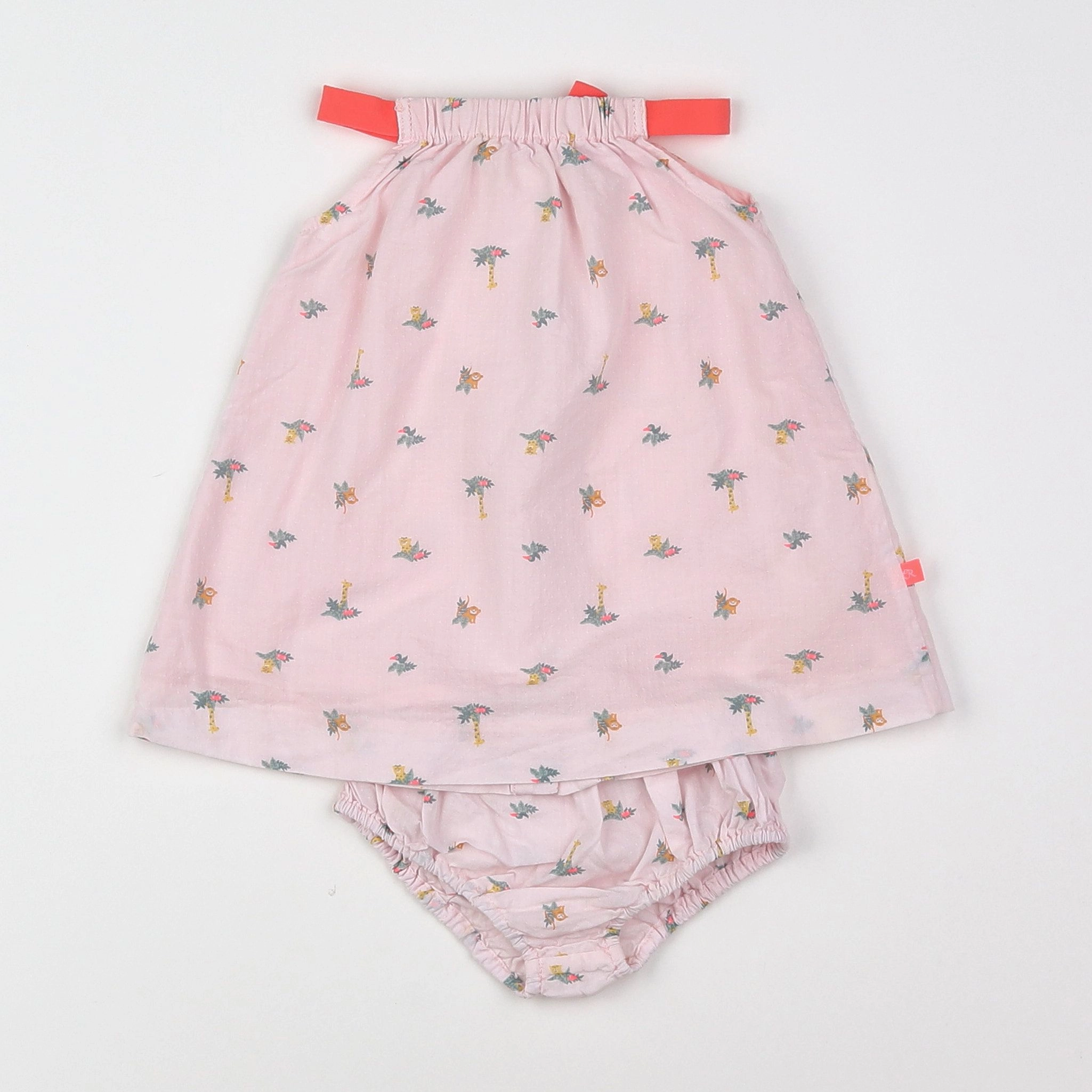 Cadet Rousselle - ensemble rose, vert - 3 mois
