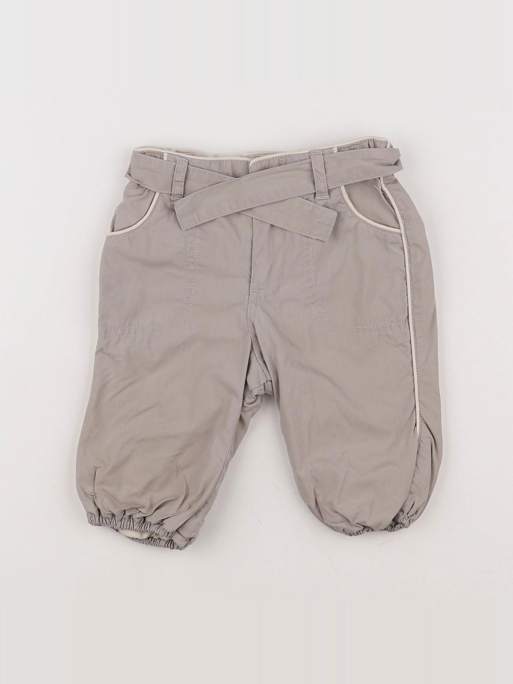 H&M - sarouel beige - 2/4 mois
