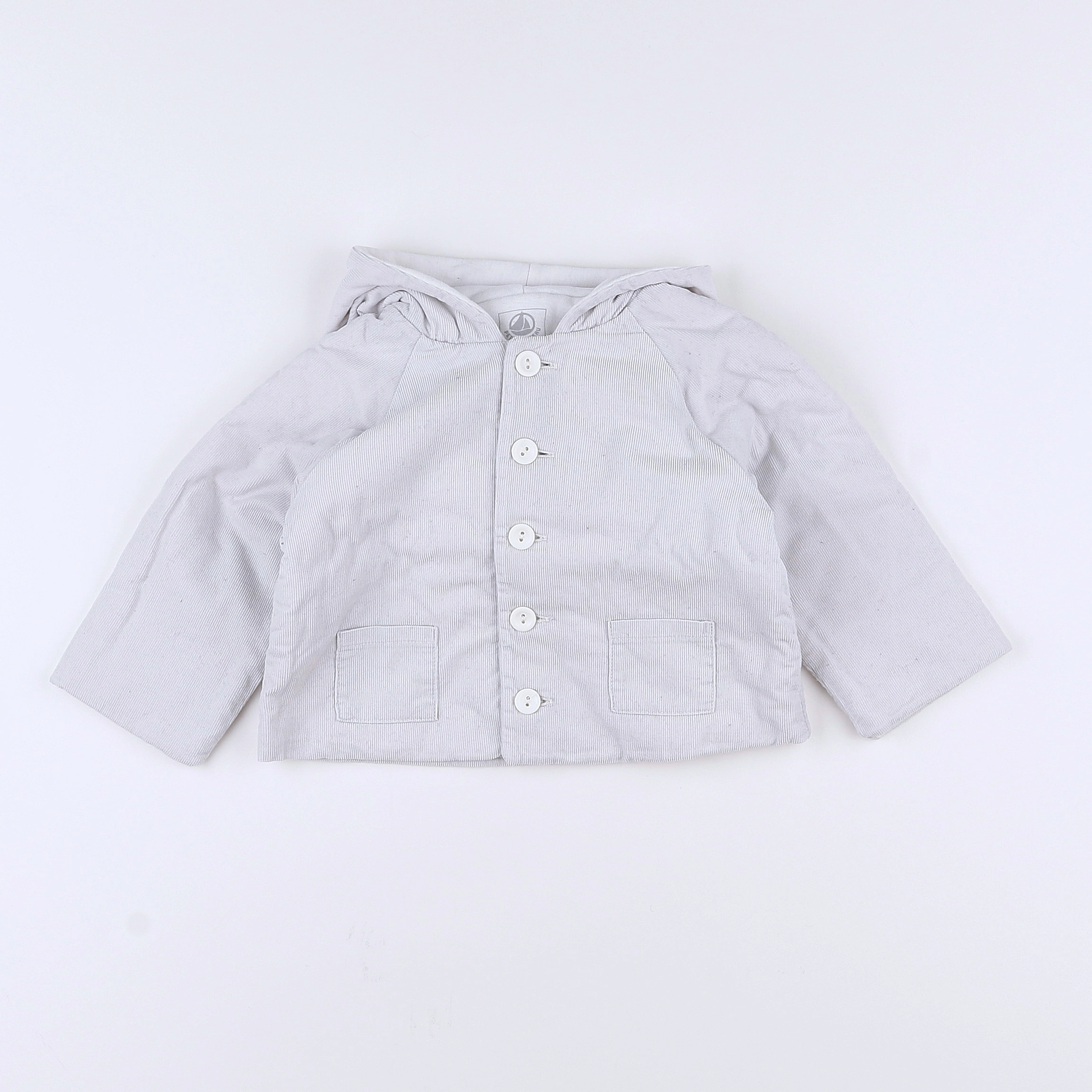 Petit Bateau - veste gris - 12 mois