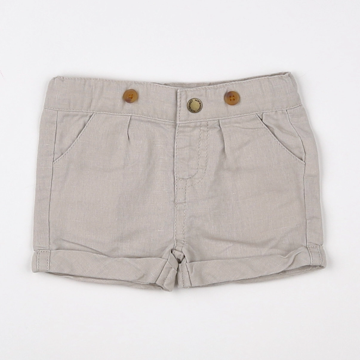 Vertbaudet - short gris - 3 mois