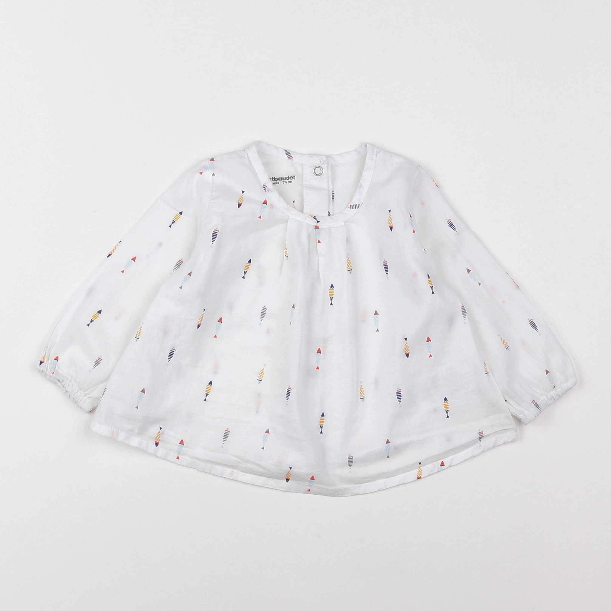 Vertbaudet - blouse blanc - 12 mois