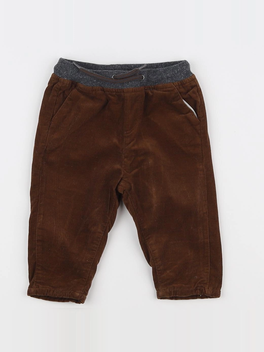 Vertbaudet - pantalon marron - 9 mois
