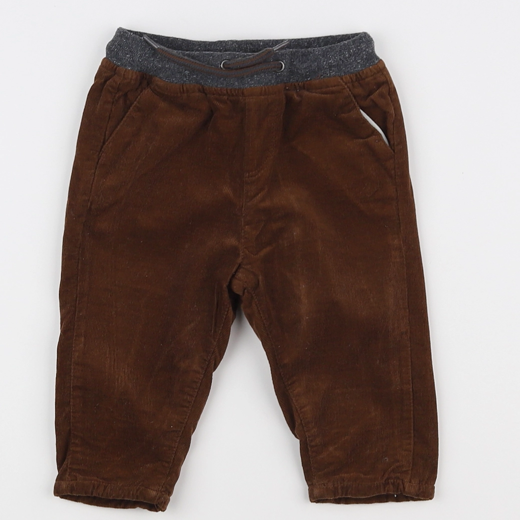 Vertbaudet - pantalon marron - 9 mois