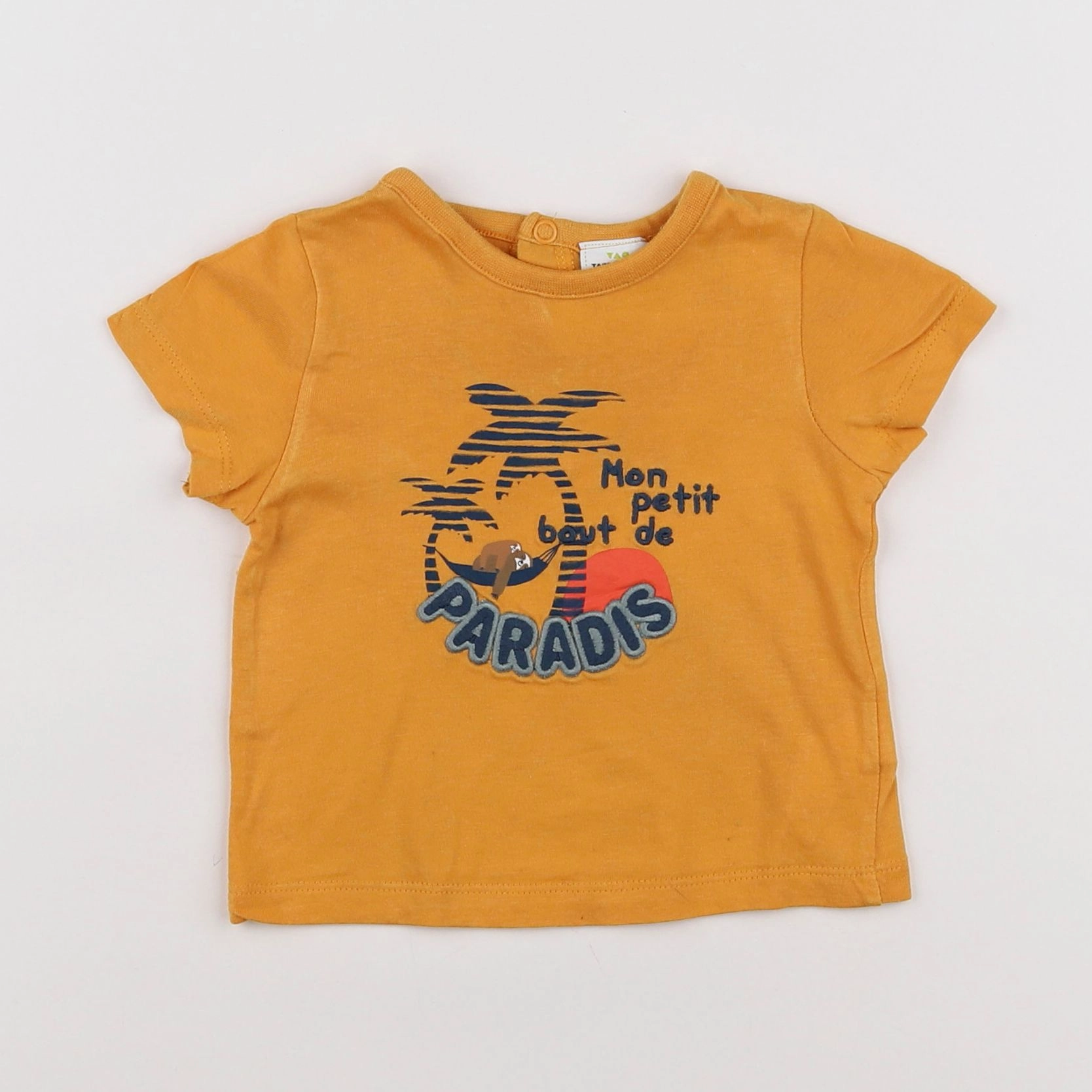 Tape à l'oeil - tee-shirt orange - 6 mois