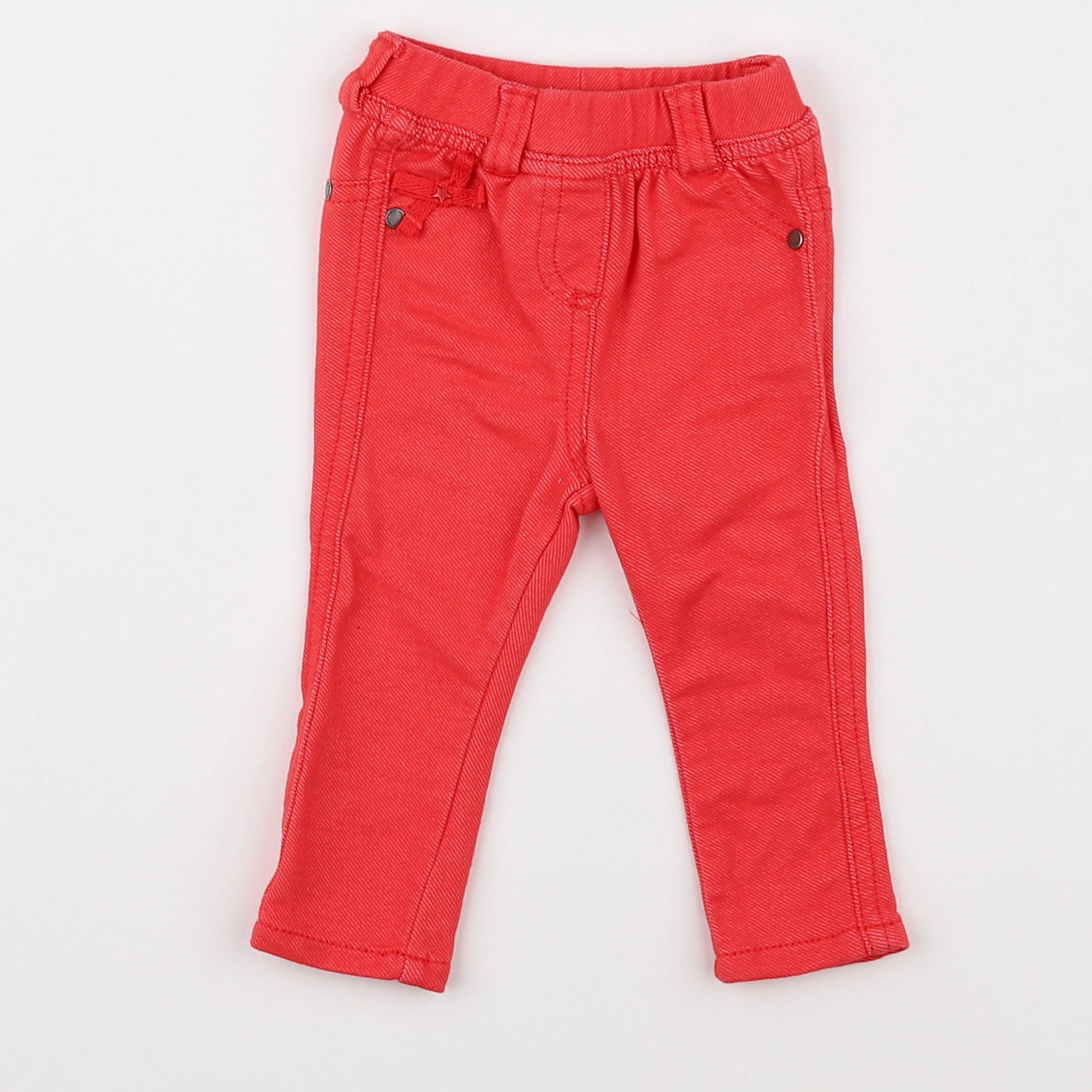 Vertbaudet - jegging rouge - 3 mois