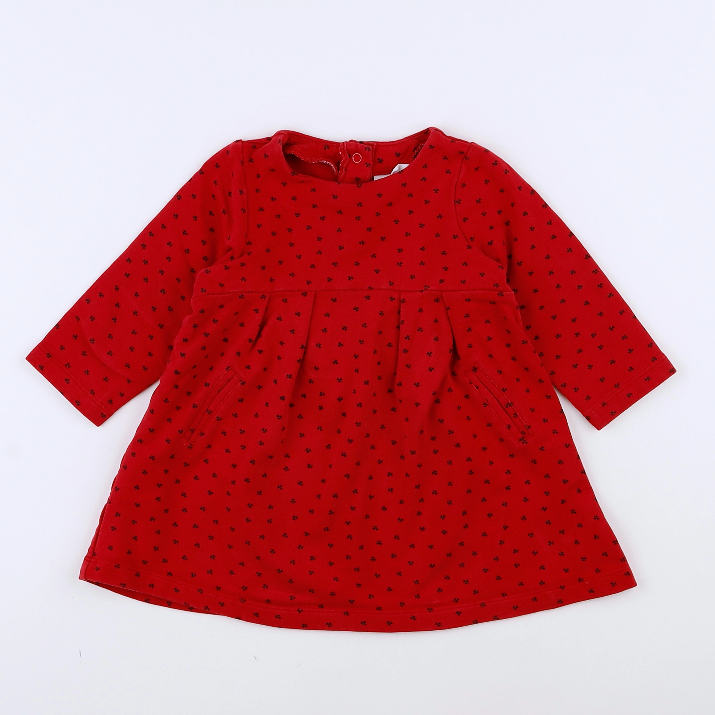 Natalys - robe rouge - 12 mois