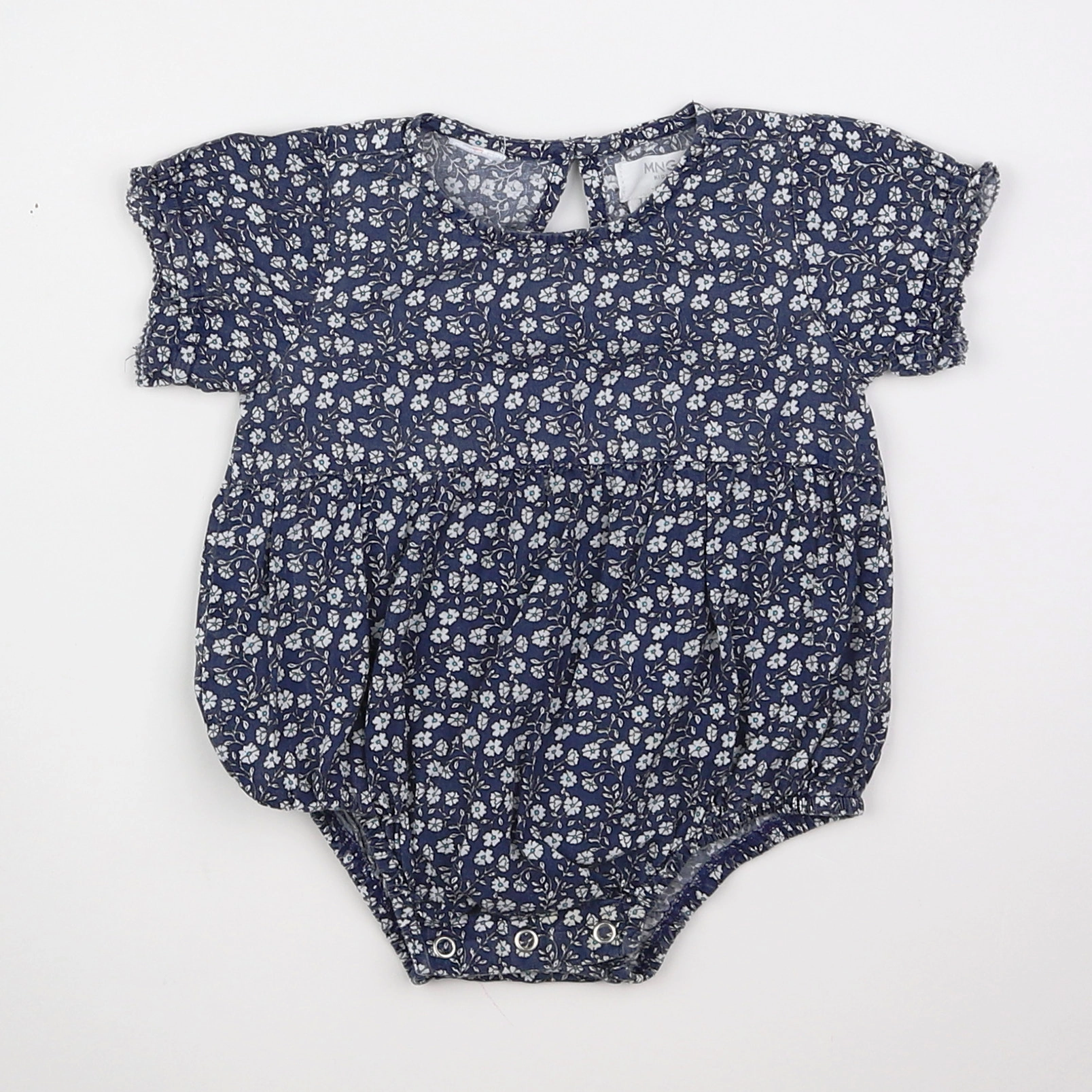 Mango - body tee-shirt bleu, blanc - 1/3 mois