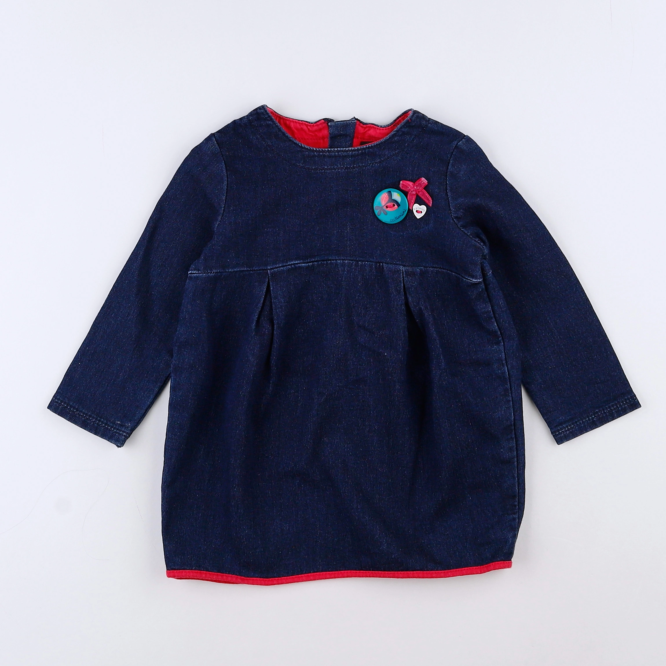 Catimini - robe bleu, rose - 18 mois