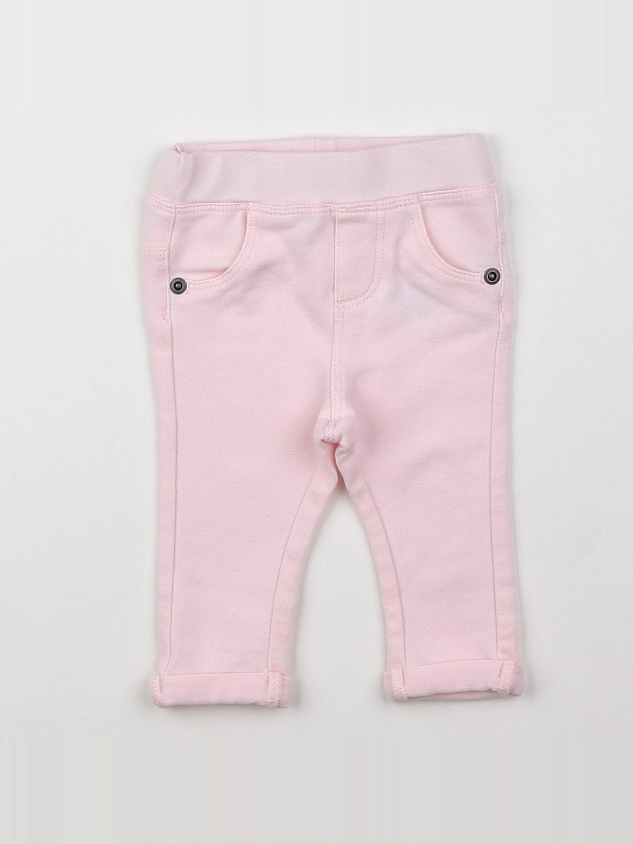 Vertbaudet - jegging rose - 3 mois
