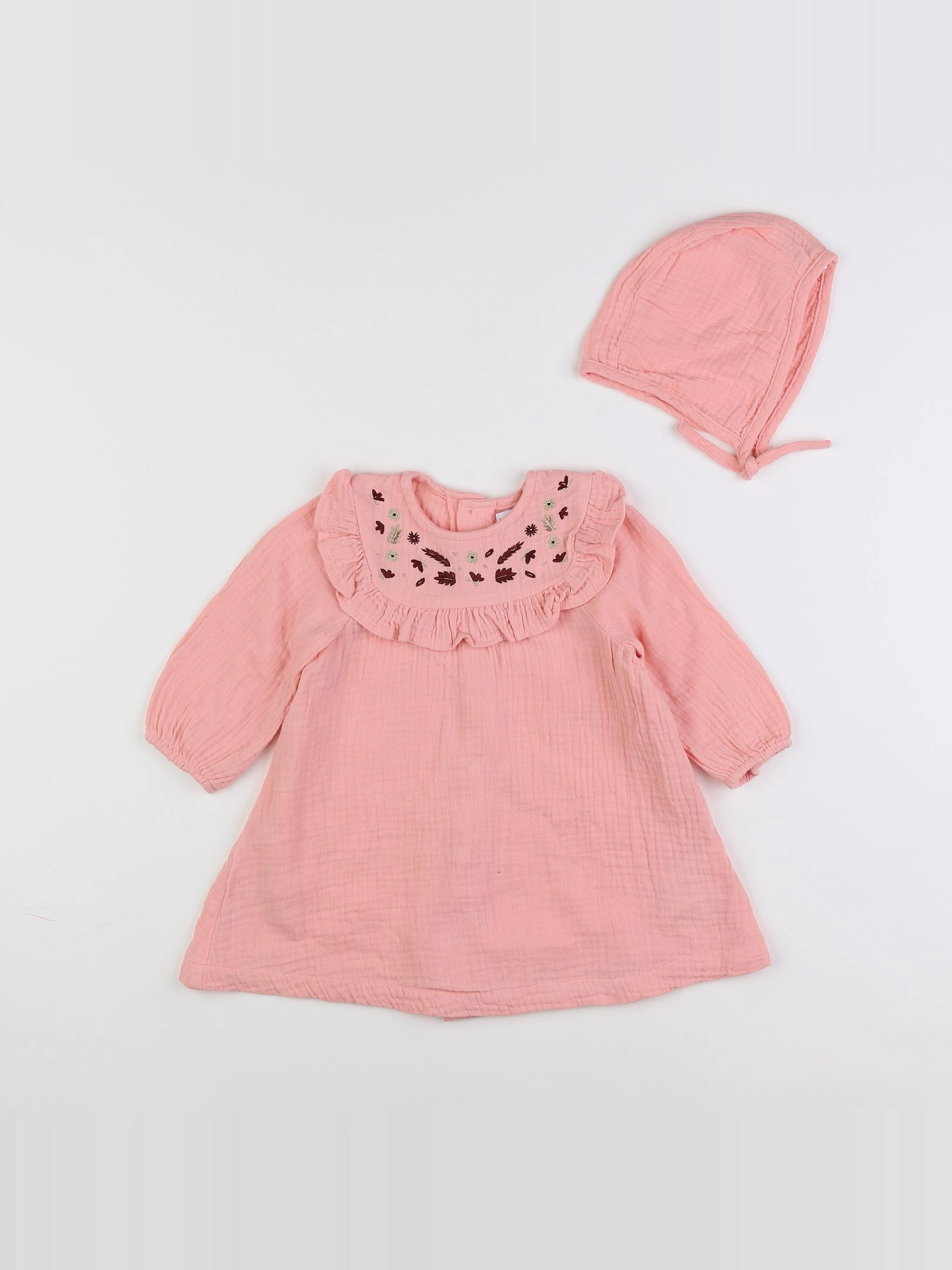 Vertbaudet - robe rose - 12 mois