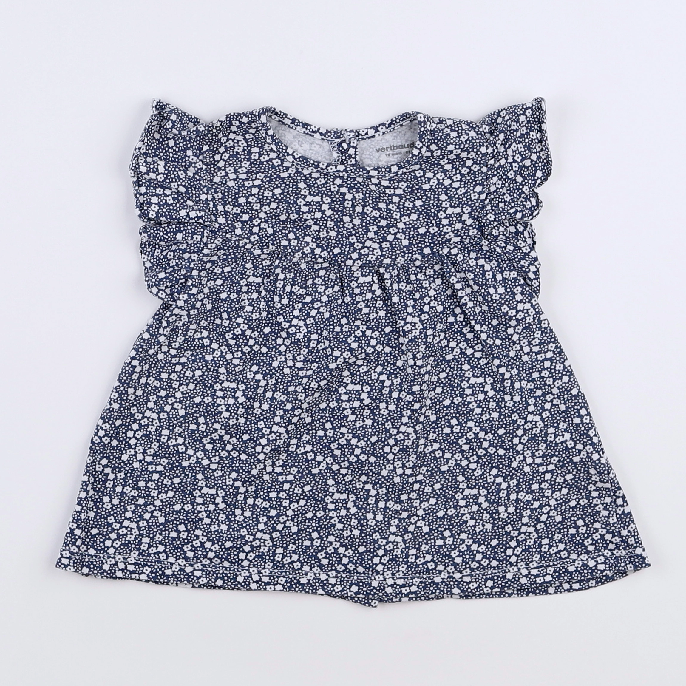 Vertbaudet - tee-shirt bleu - 18 mois