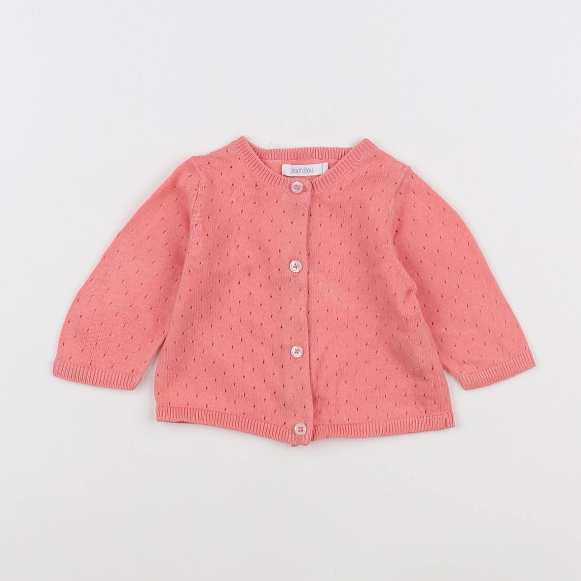 Boutchou - gilet rose - 1 mois