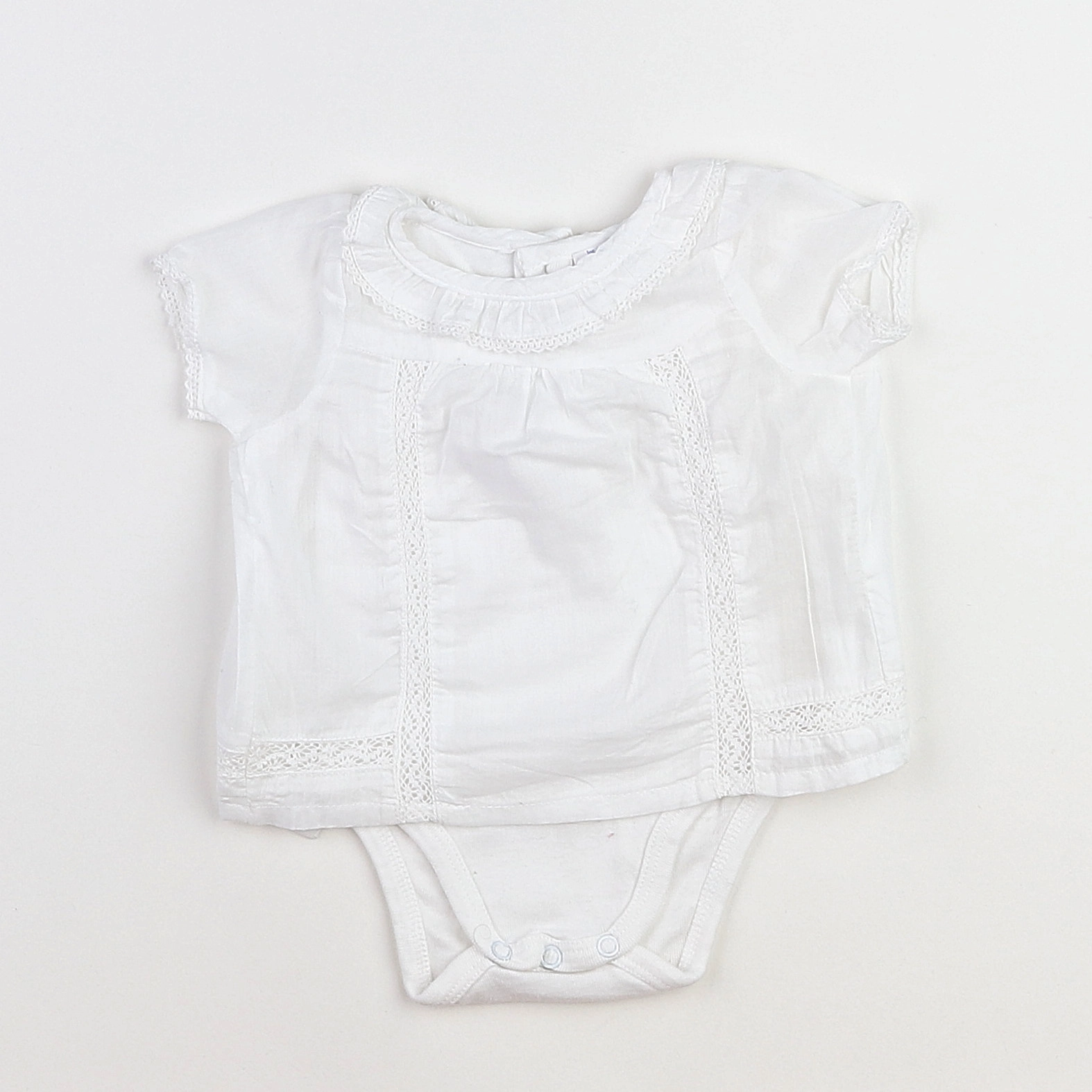 Boutchou - body vetement blanc - 3 mois