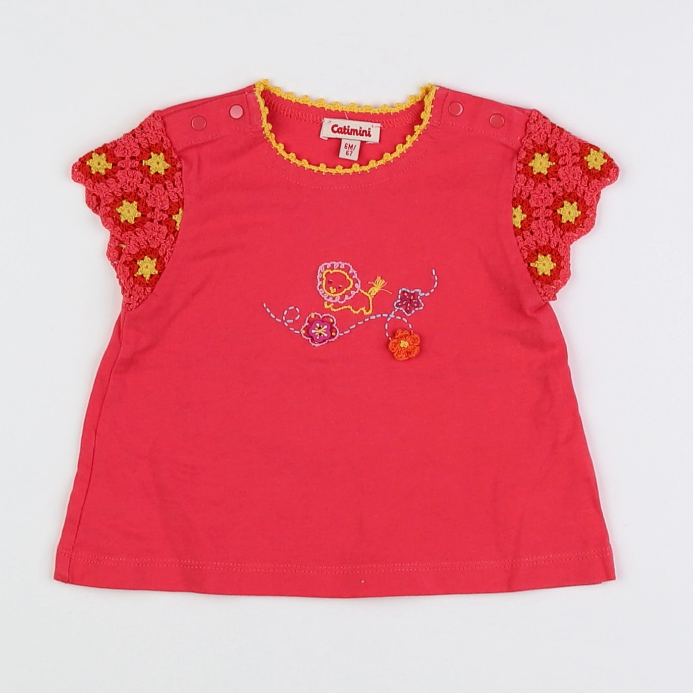 Catimini - tee-shirt rose - 6 mois