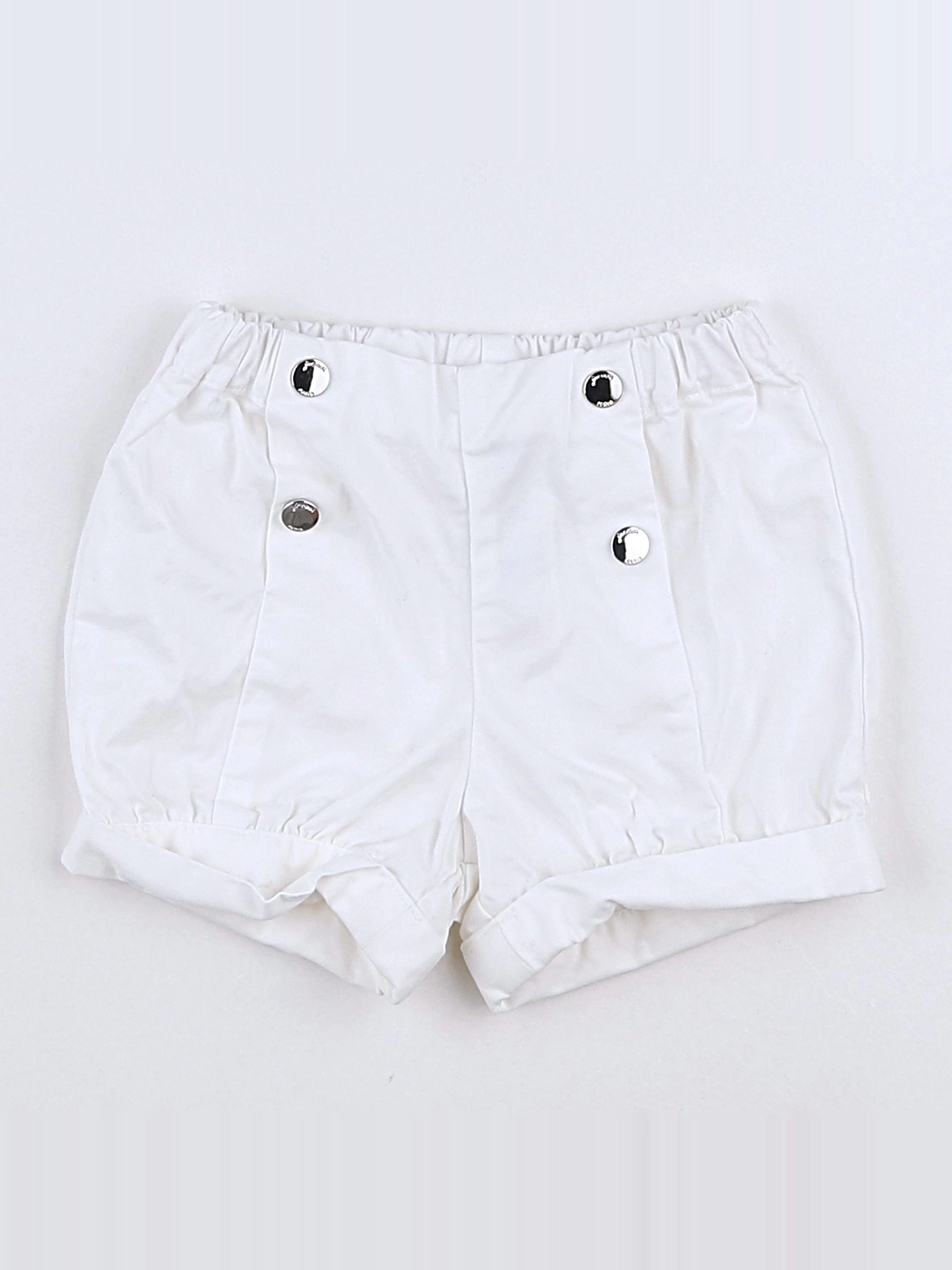 Jacadi - short blanc - 12 mois