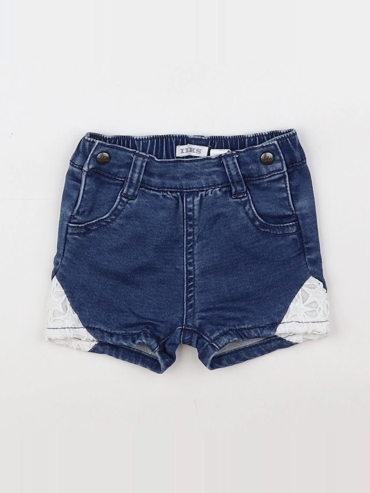 IKKS - short bleu - 3 mois