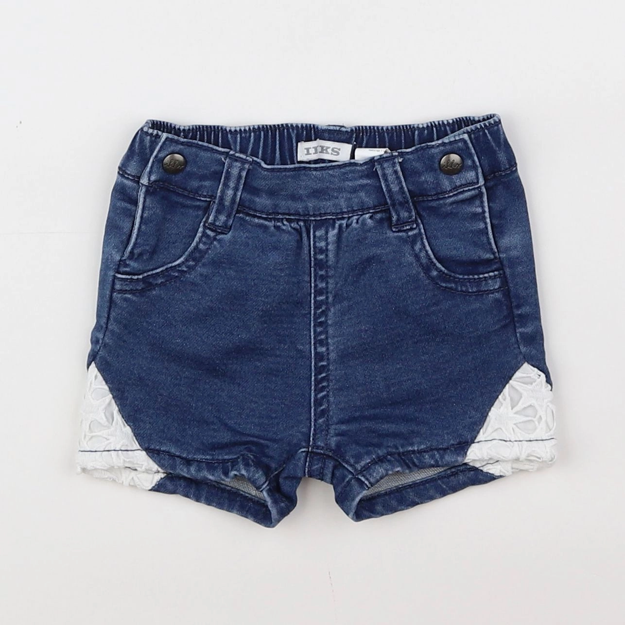 IKKS - short bleu - 3 mois