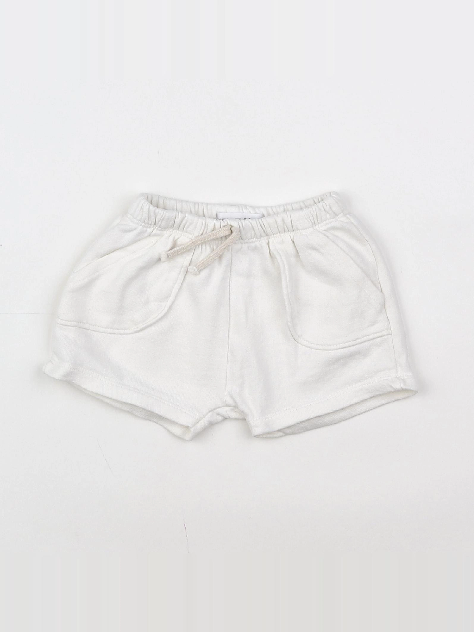 Zara - short blanc - 3/6 mois