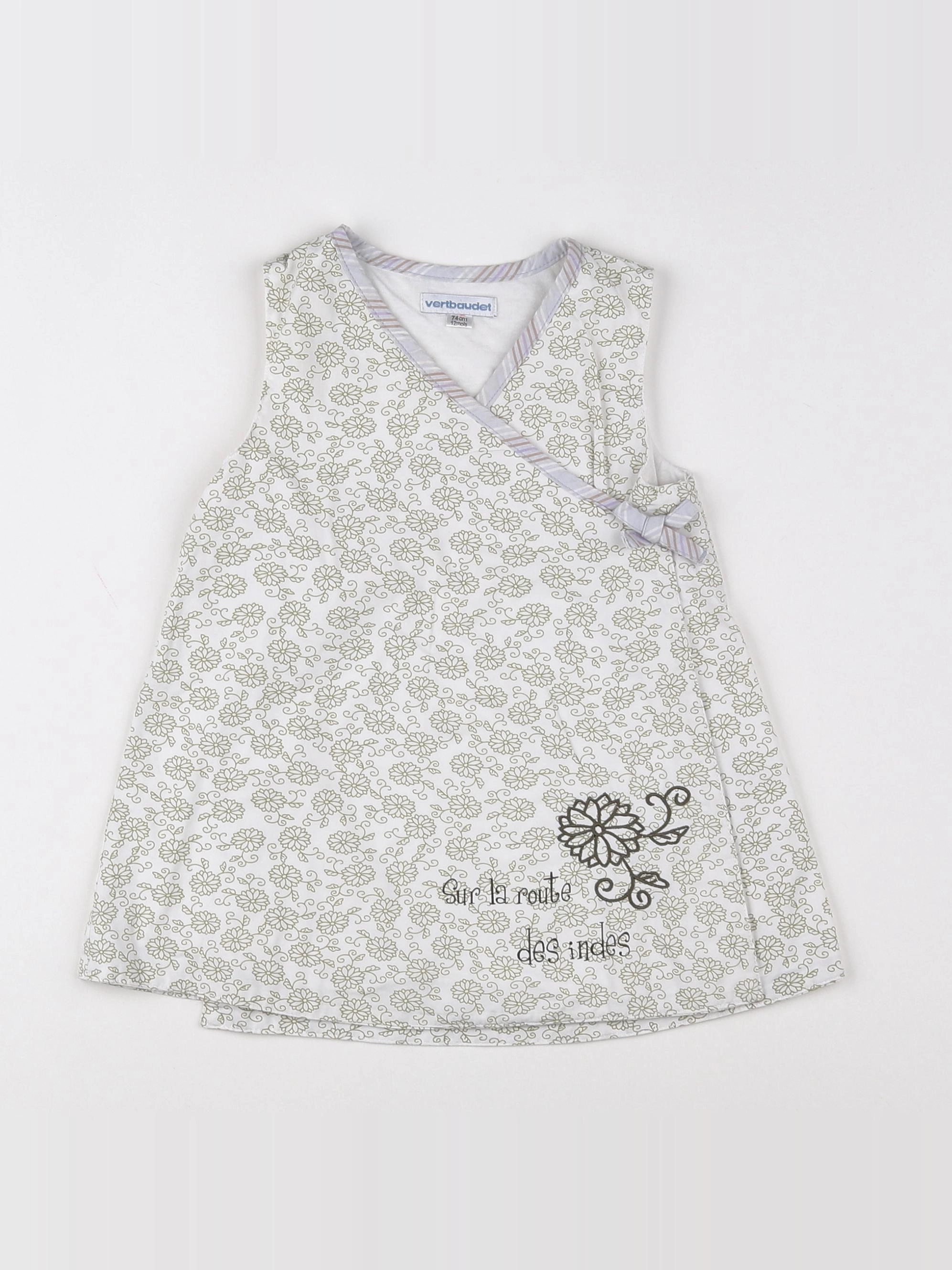 Vertbaudet - robe multicolore - 12 mois