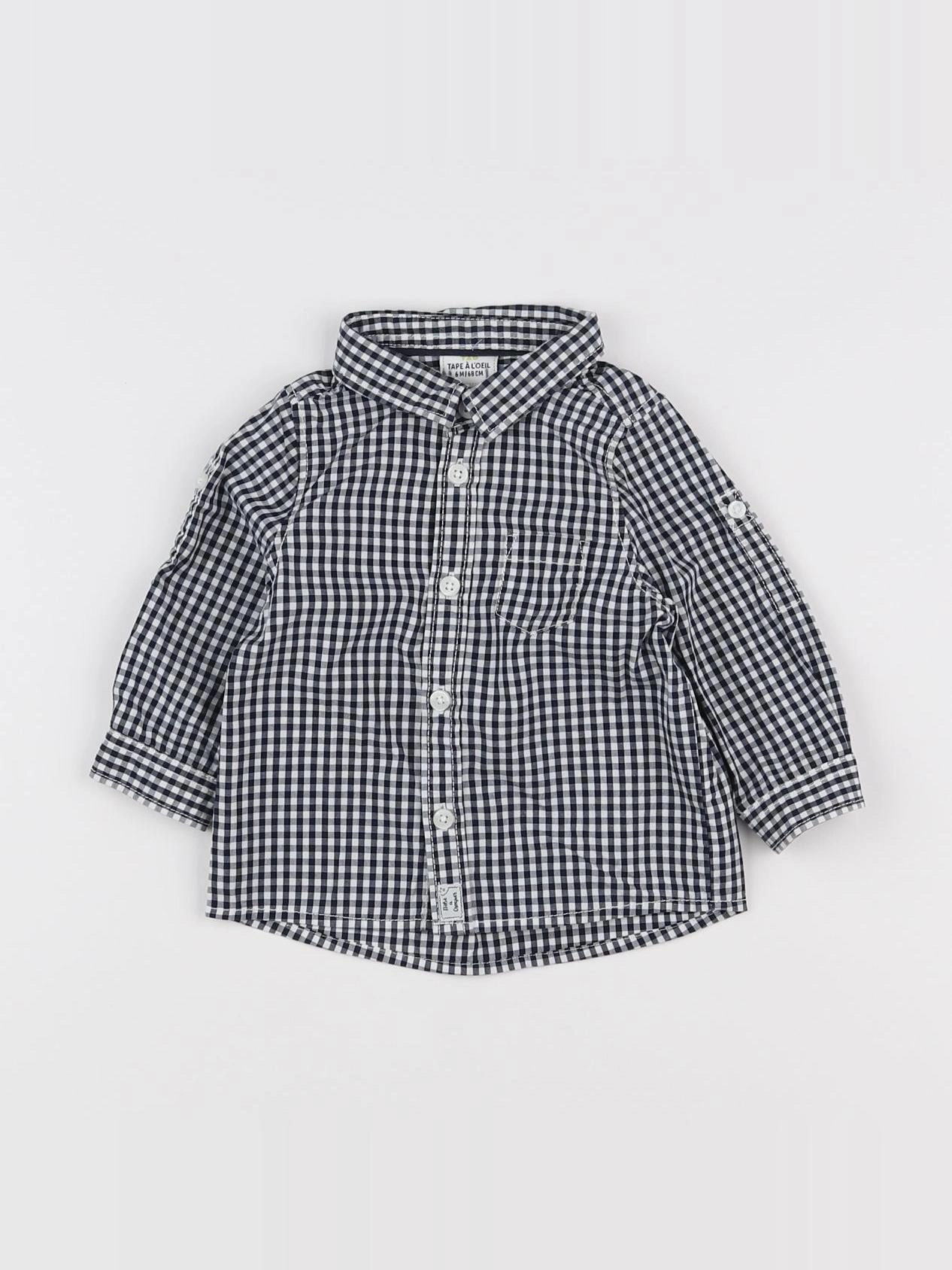 Tape à l'oeil - chemise gris - 6 mois