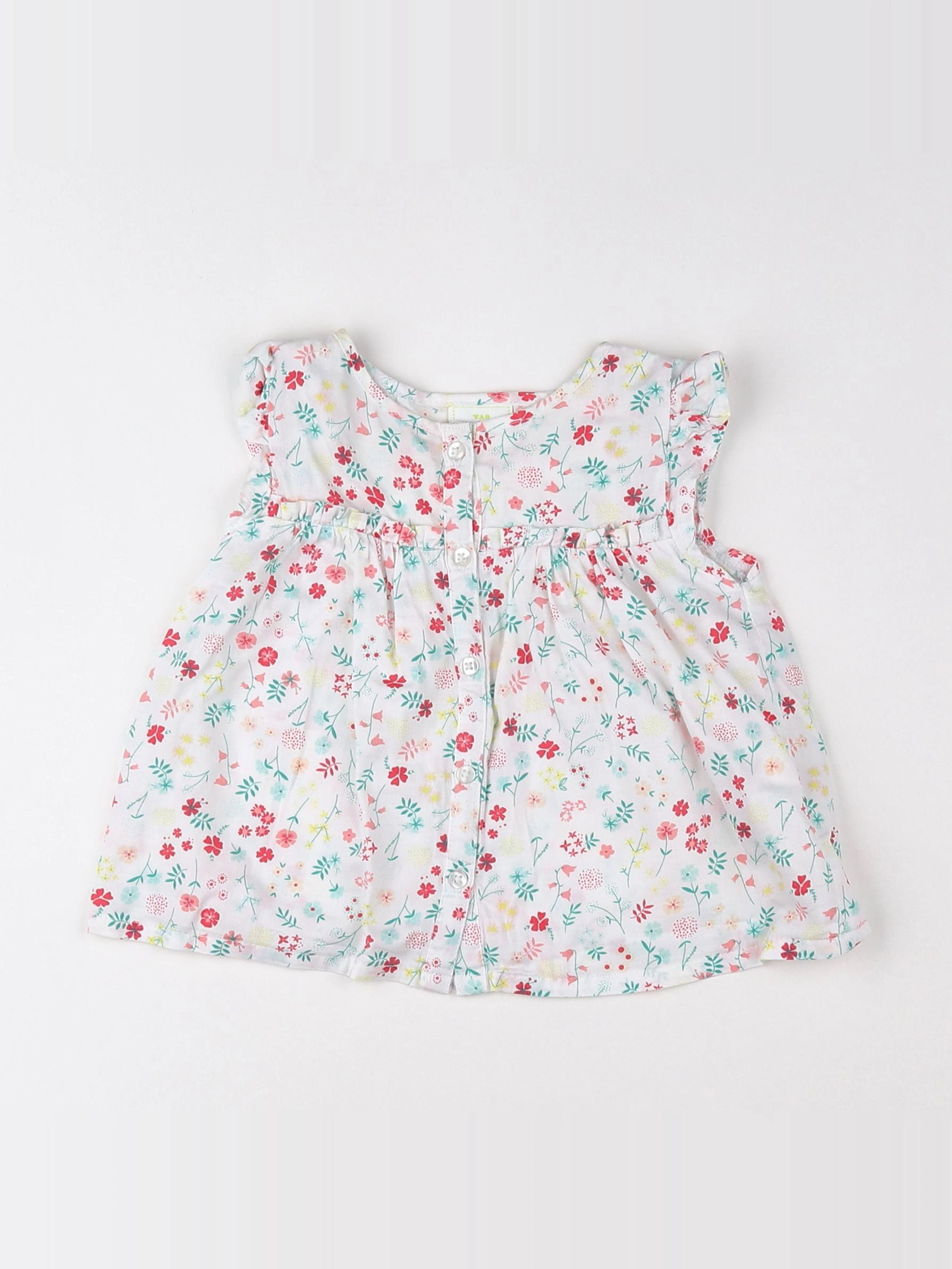 Tape à l'oeil - blouse blanc, multicolore - 9 mois