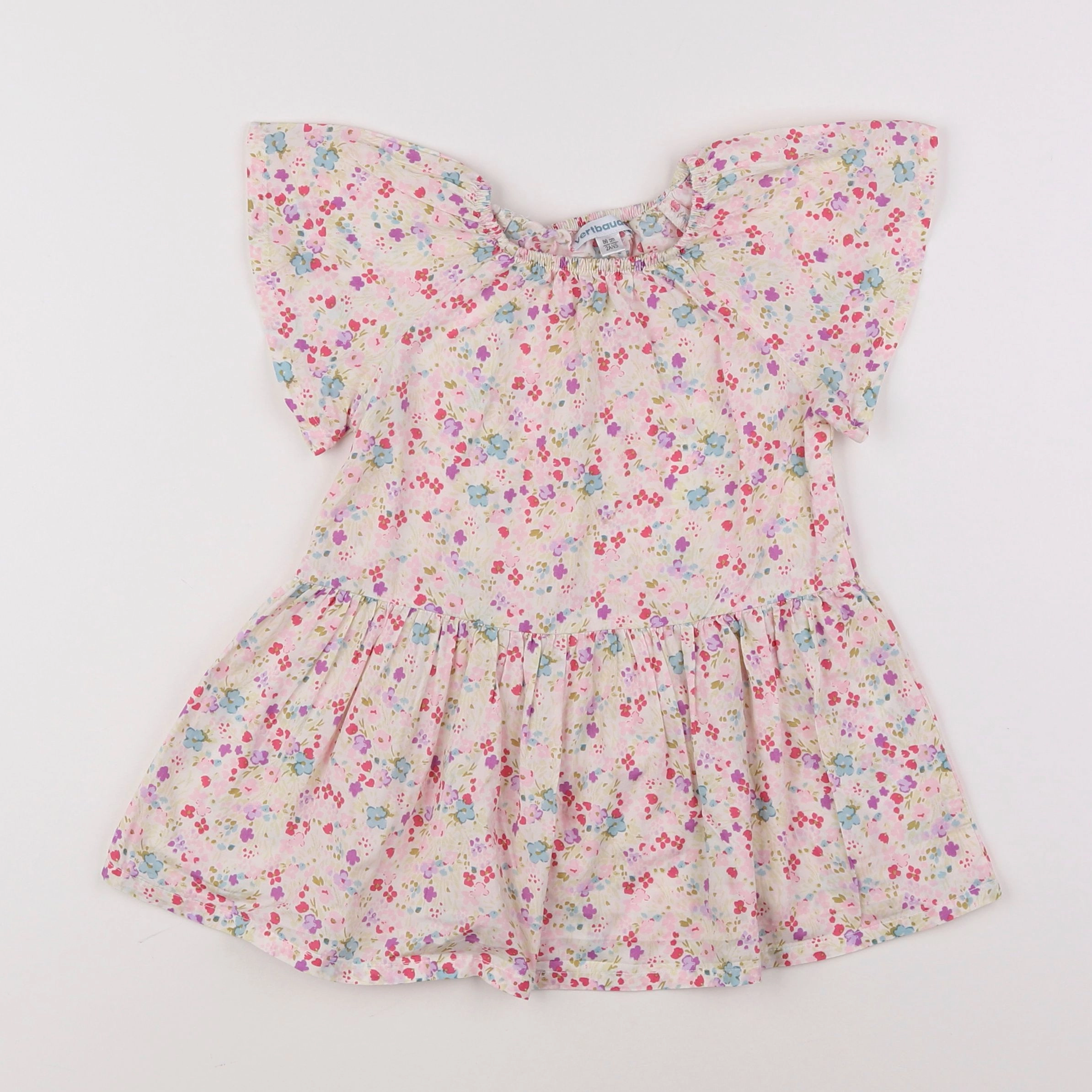 Vertbaudet - robe rose - 2 ans