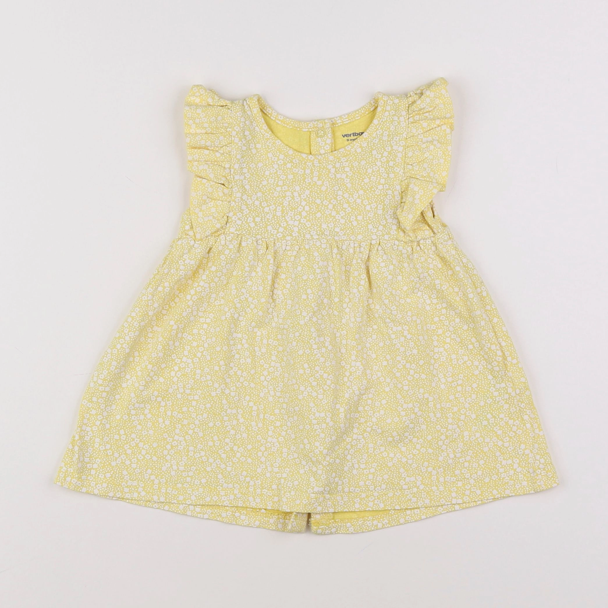 Vertbaudet - robe jaune - 9 mois