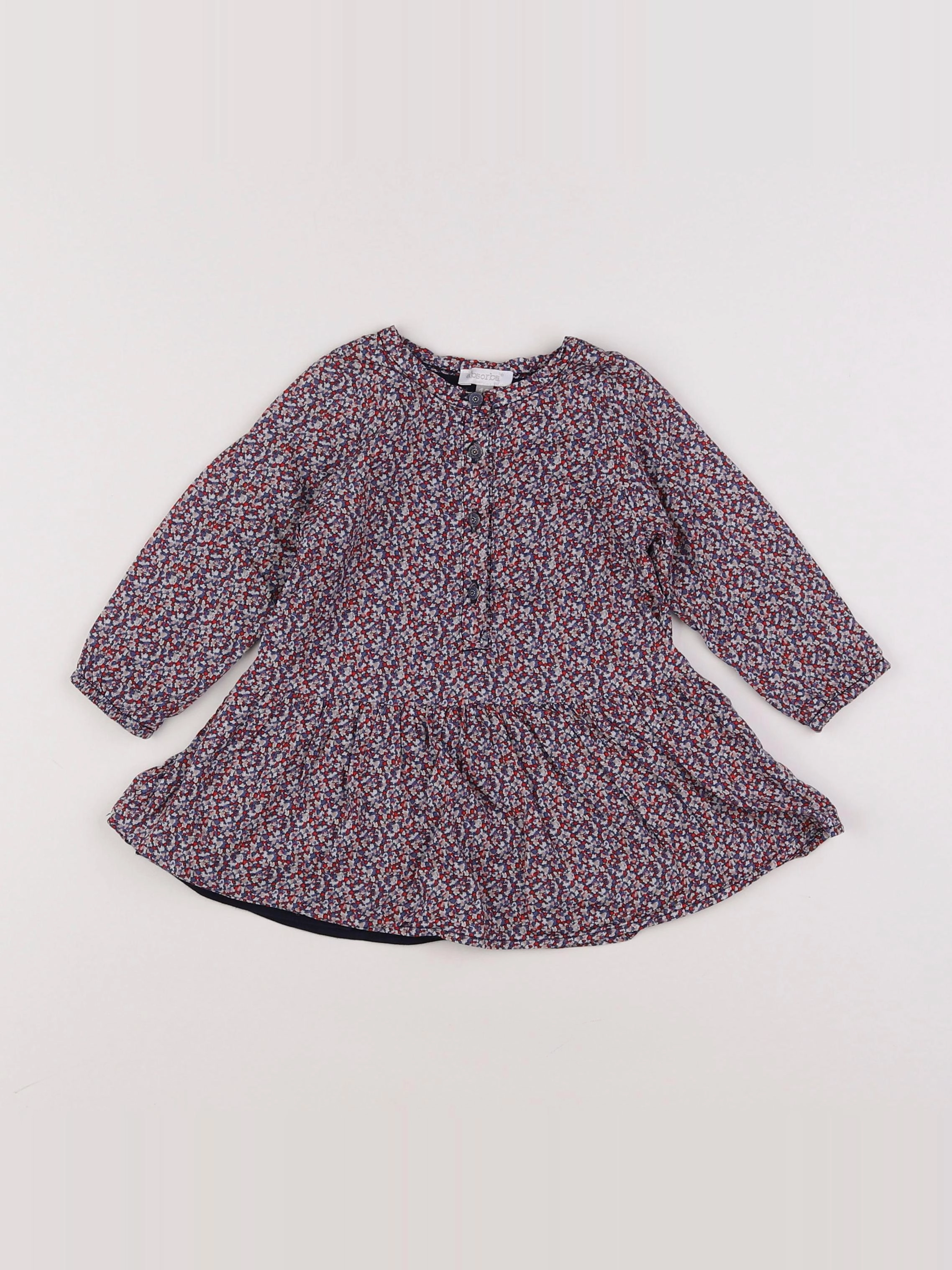 Absorba - robe bleu, multicolore - 12 mois