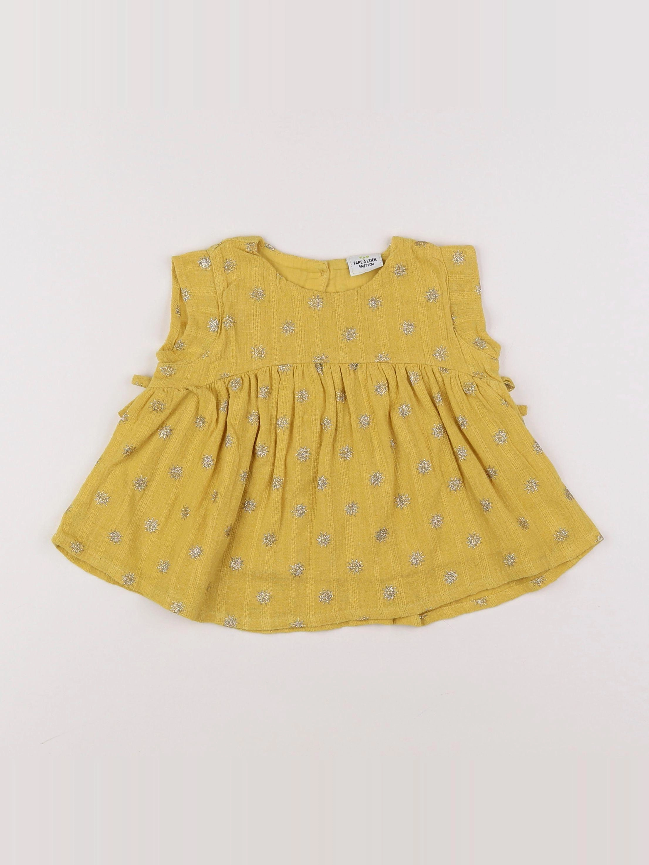 Tape à l'oeil - robe jaune - 9 mois