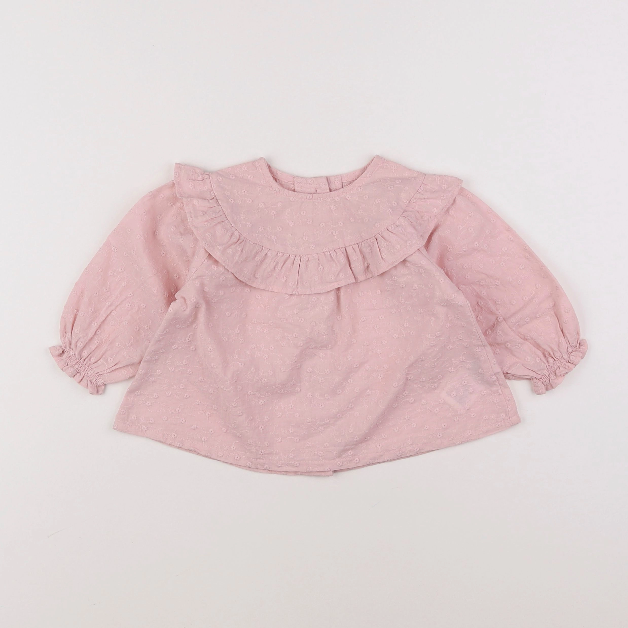Vertbaudet - blouse rose - 9 mois