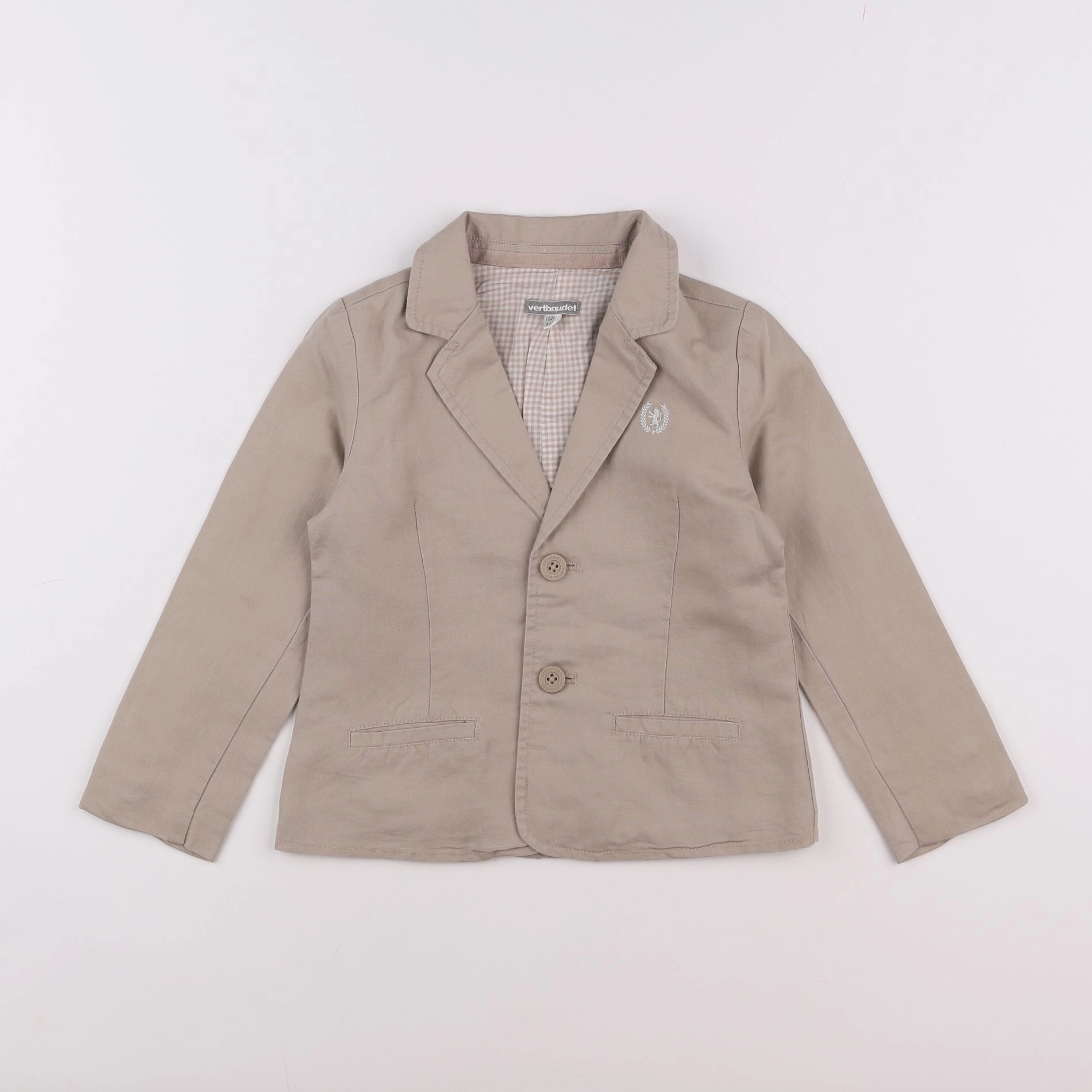 Vertbaudet - veste beige - 4 ans