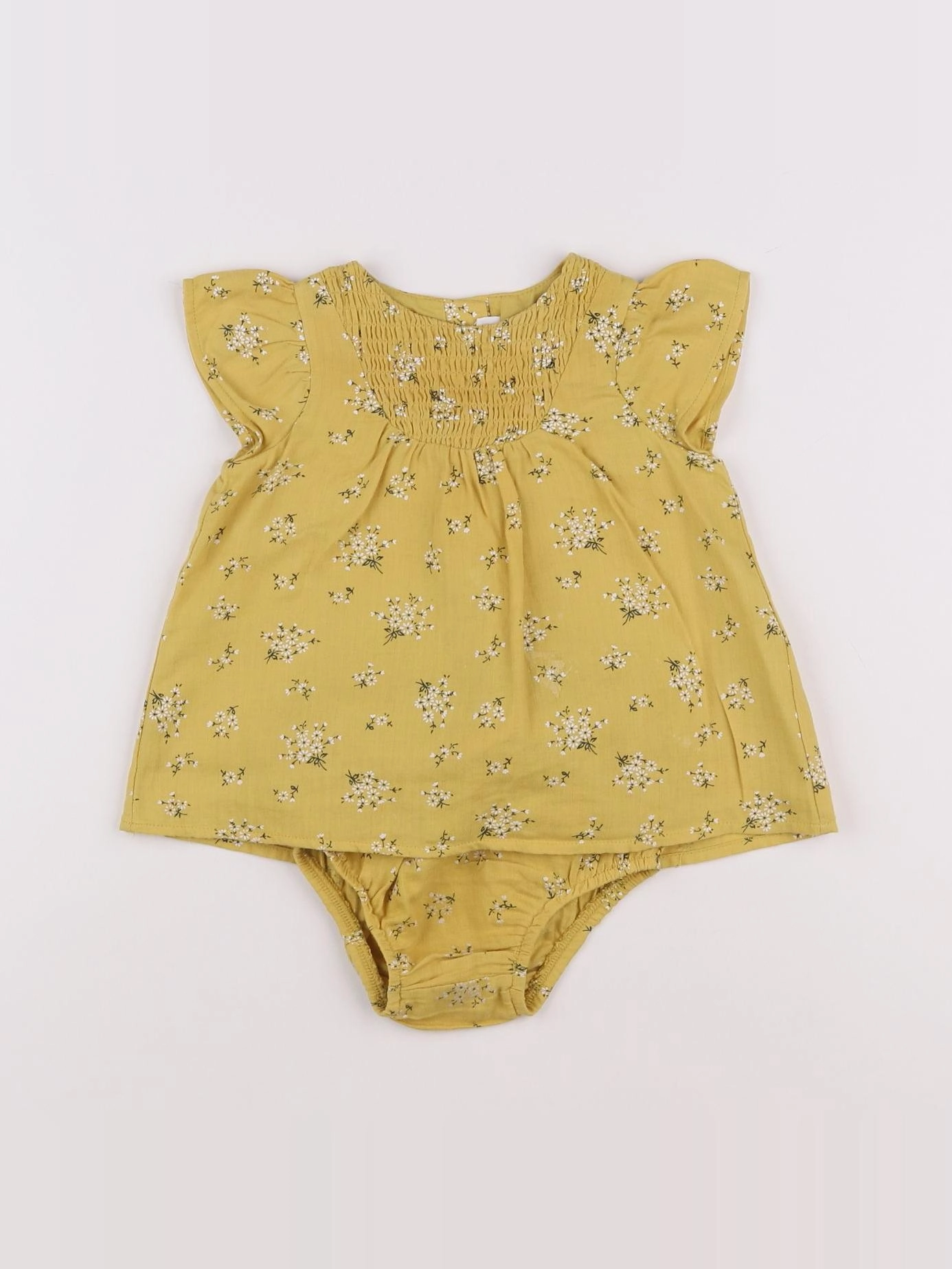 Zara - robe jaune - 6/9 mois