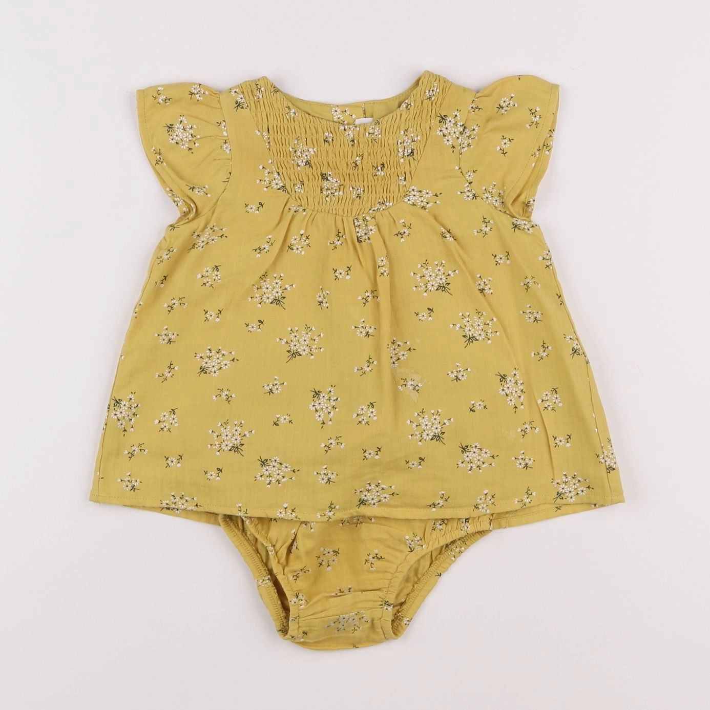 Zara - robe jaune - 6/9 mois