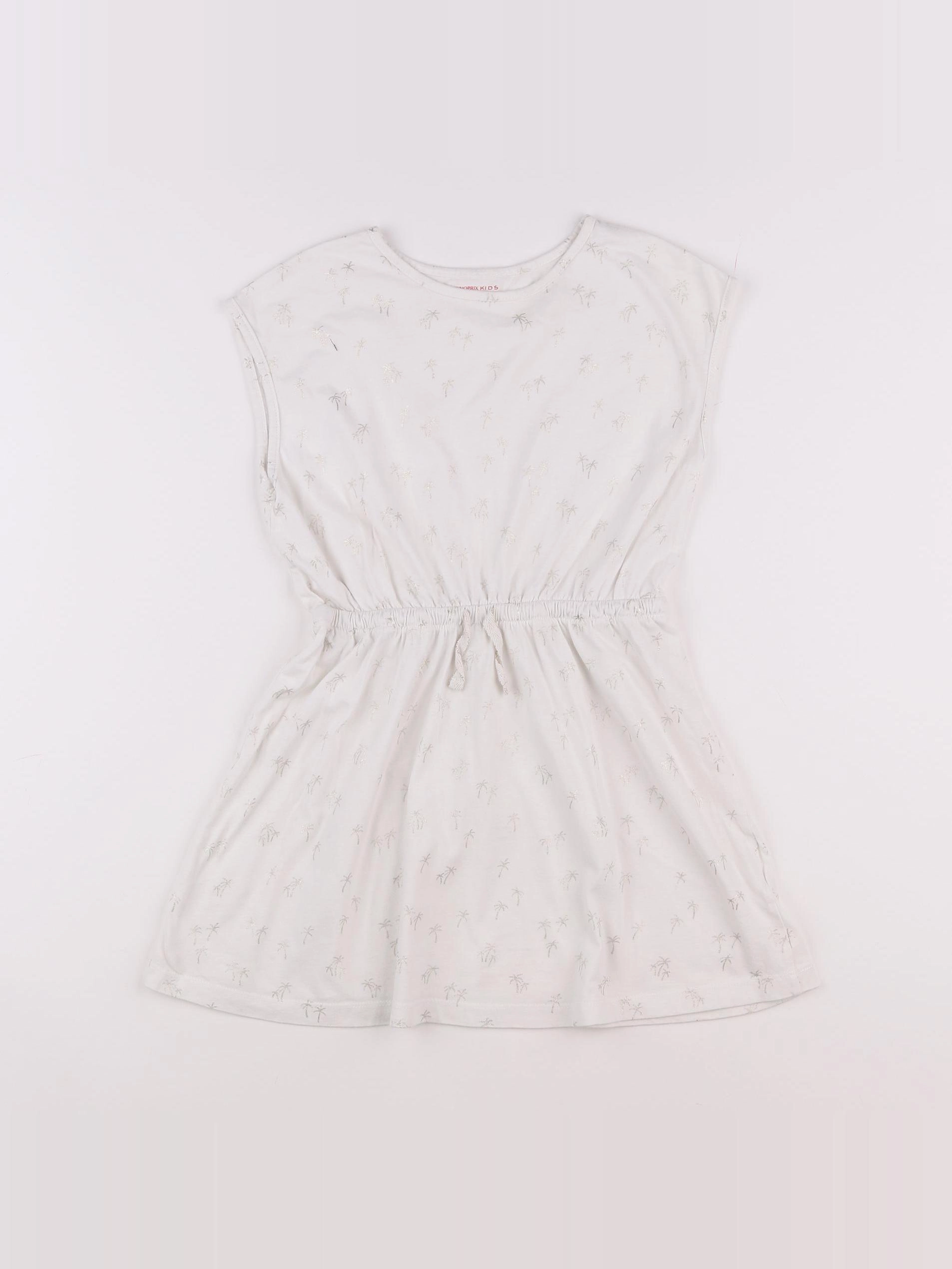 Monoprix - robe blanc - 8 ans