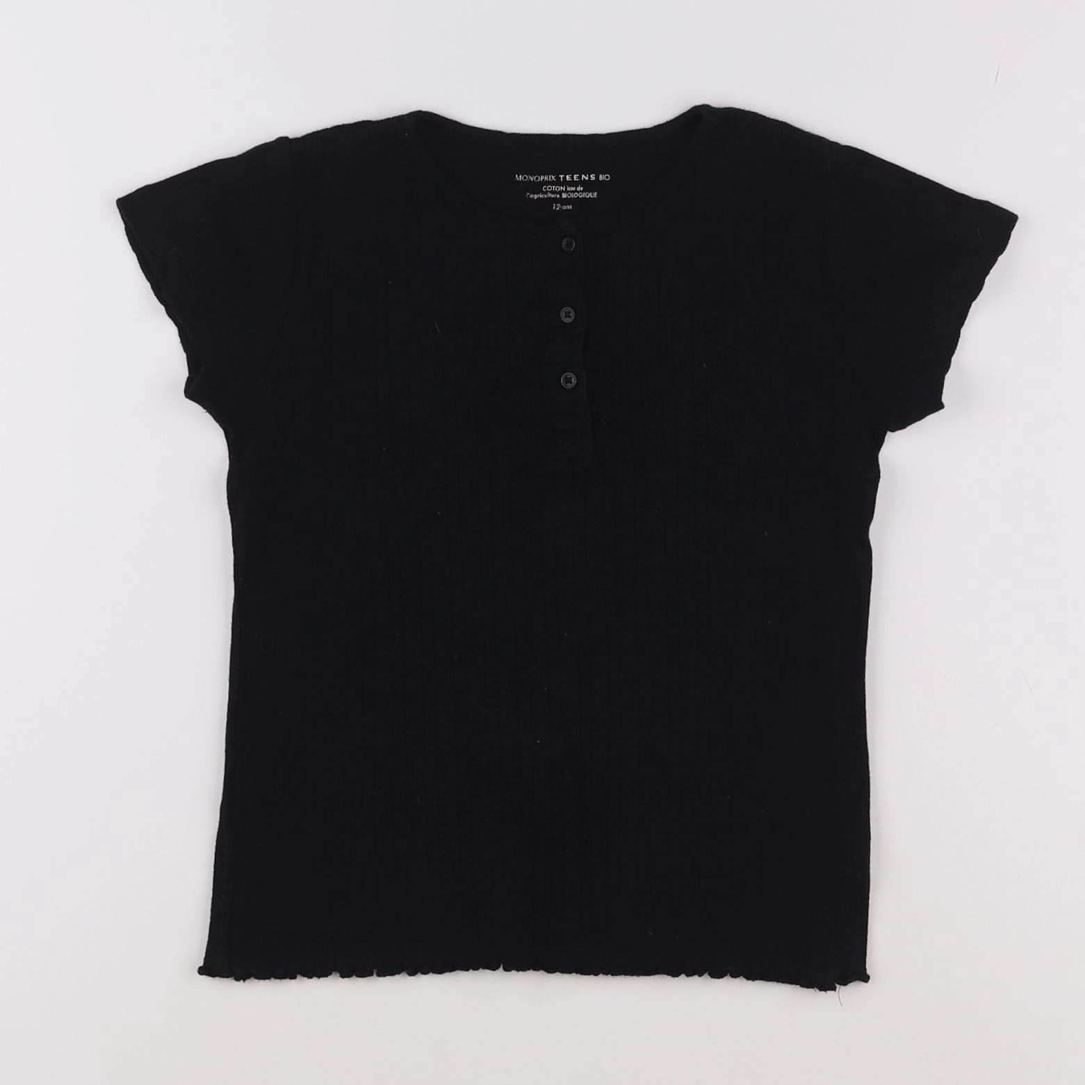 Monoprix - tee-shirt noir - 12 ans
