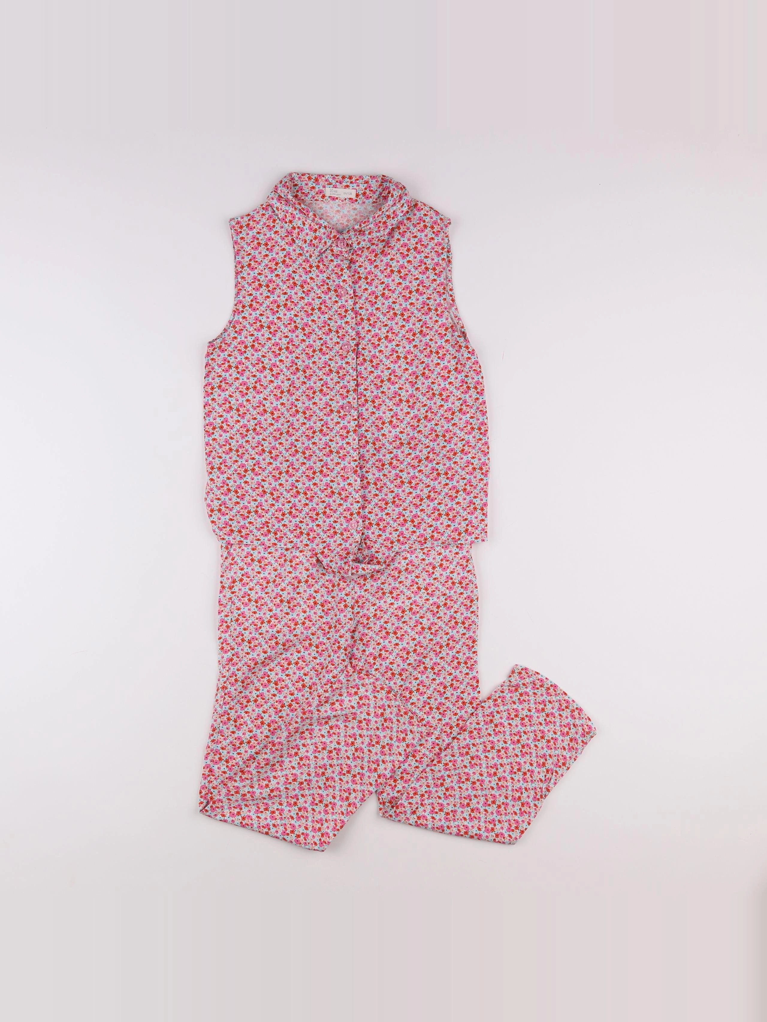 Little Cigogne - ensemble rose - 8 ans