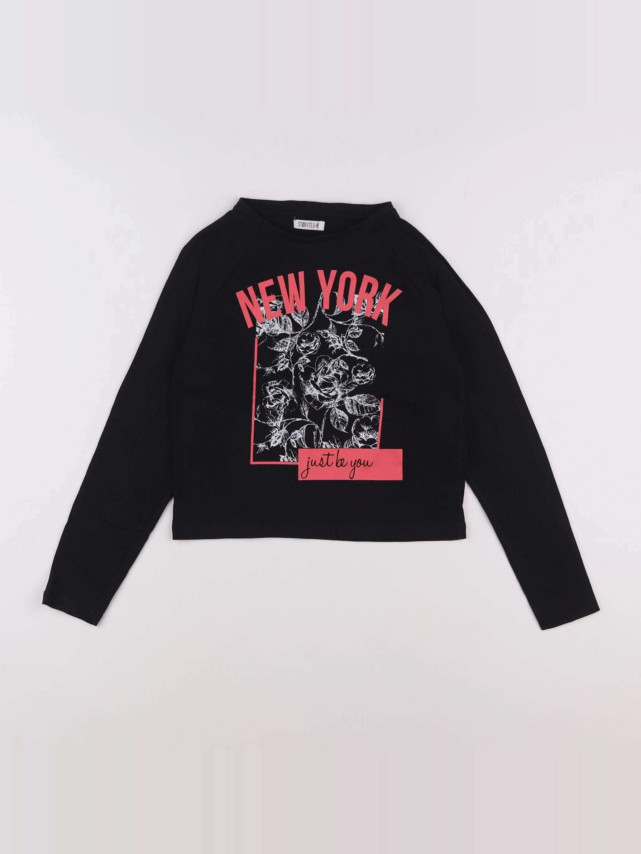 Storytelling - tee-shirt rose, noir - 10 ans