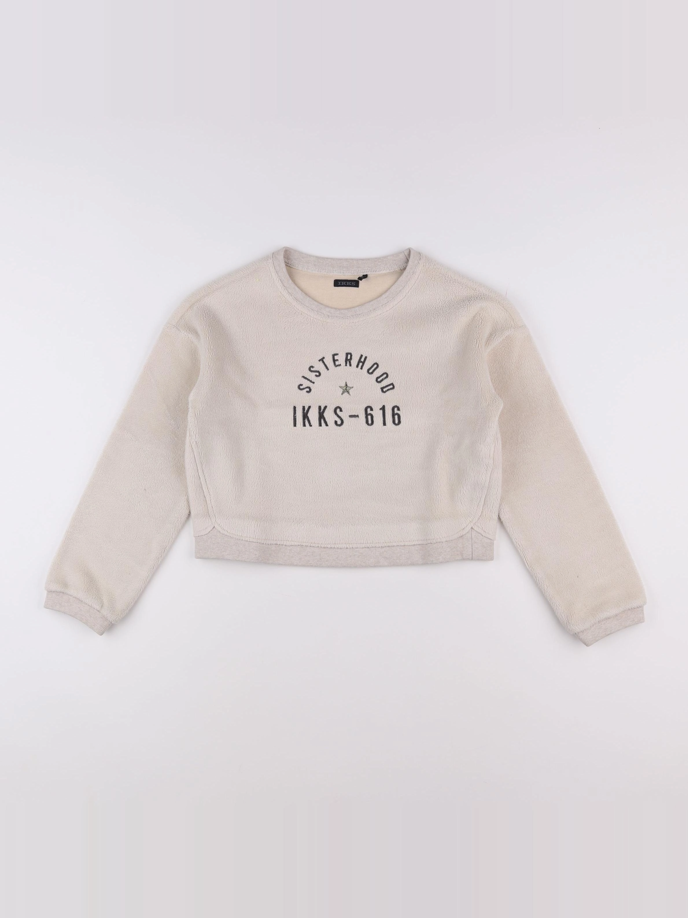 IKKS - sweat beige - 10 ans