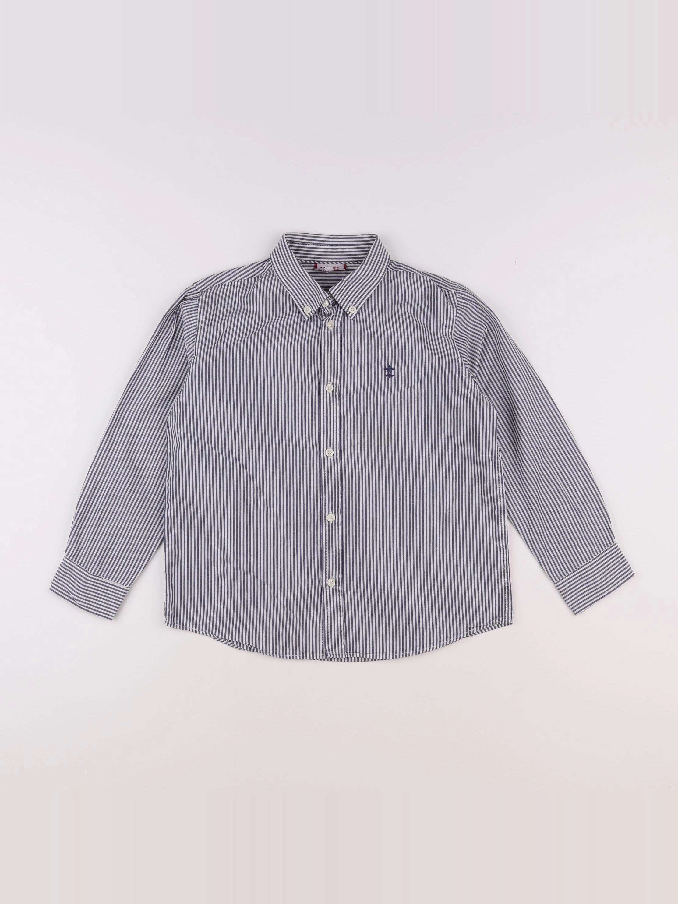 Neck & Neck - chemise bleu, blanc - 8/9 ans
